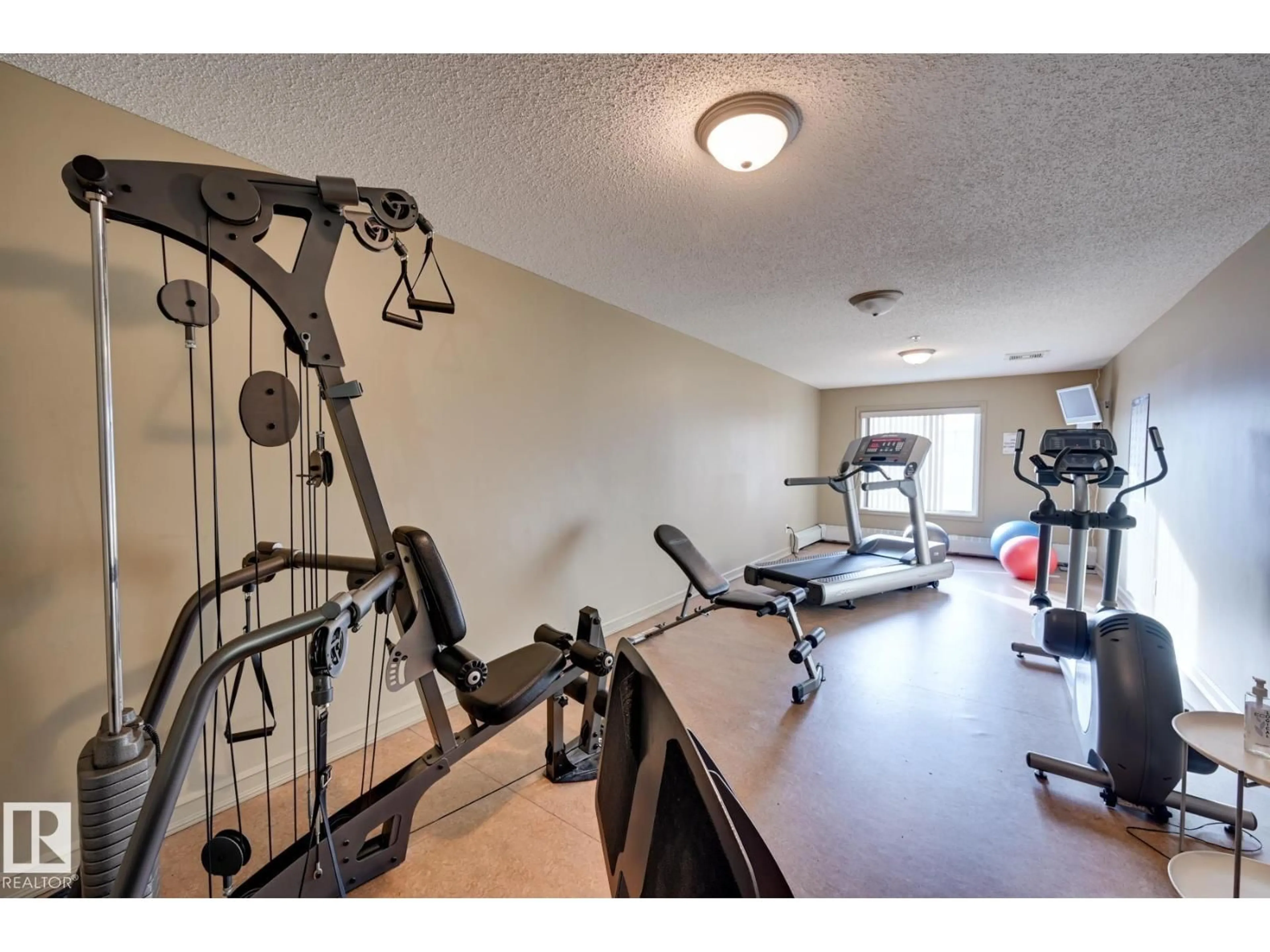 Gym or fitness room for #215 - 13830 150 AV, Edmonton Alberta T6V1X2