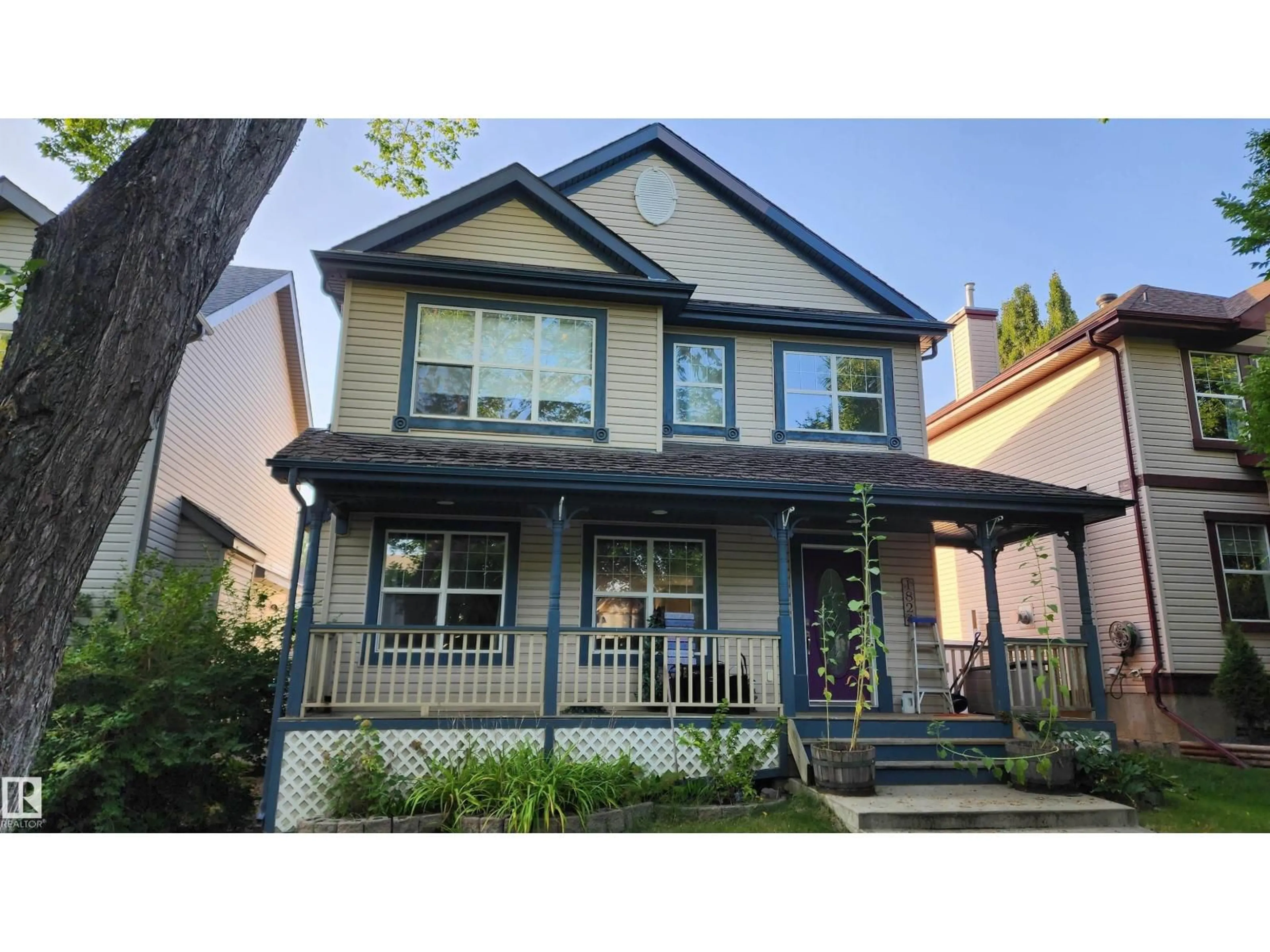 Home with vinyl exterior material, street for 1824 TUFFORD WY, Edmonton Alberta T6R1W3
