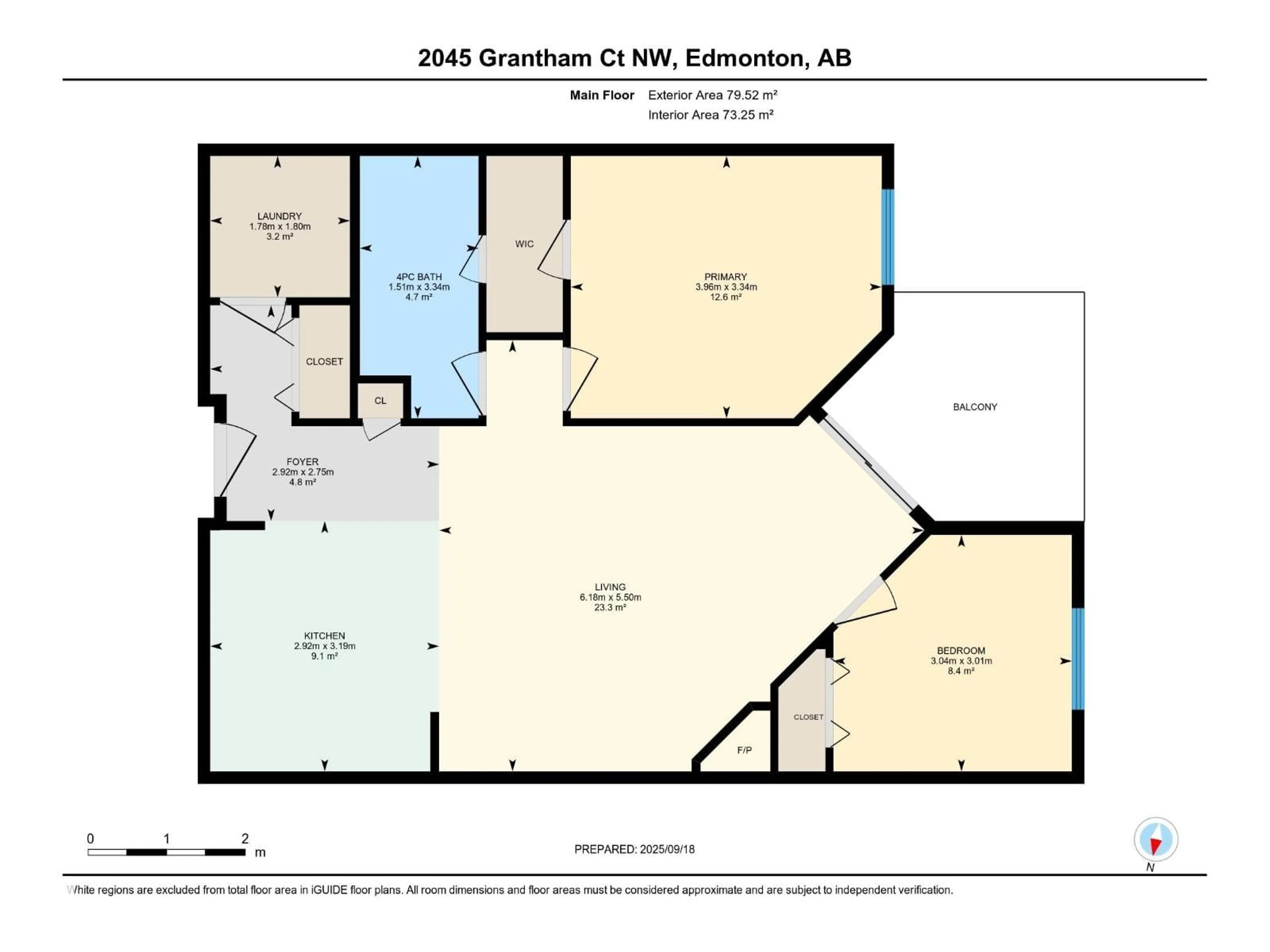 Floor plan for #326 - 2045 GRANTHAM CO, Edmonton Alberta T5T3X6