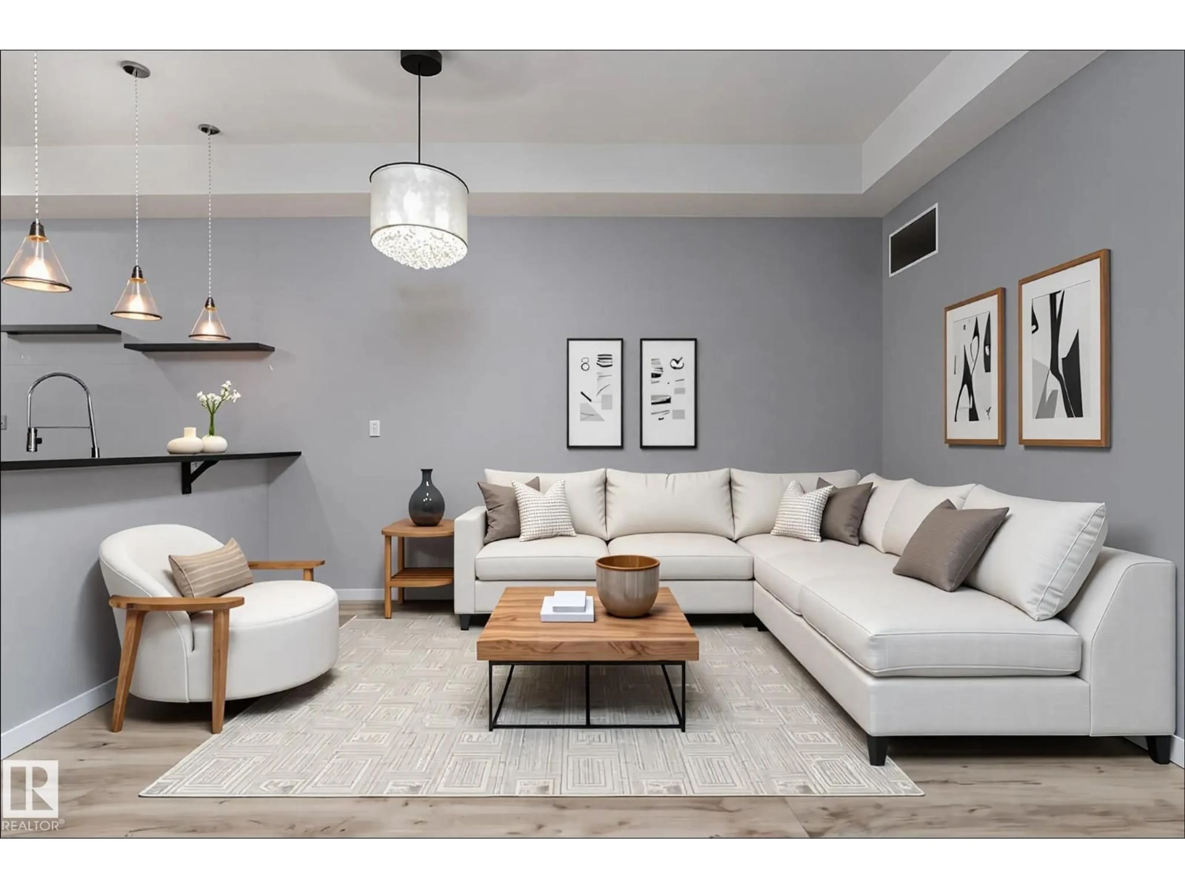 Living room with furniture, unknown for #128 - 10531 117 ST, Edmonton Alberta T5H0A8