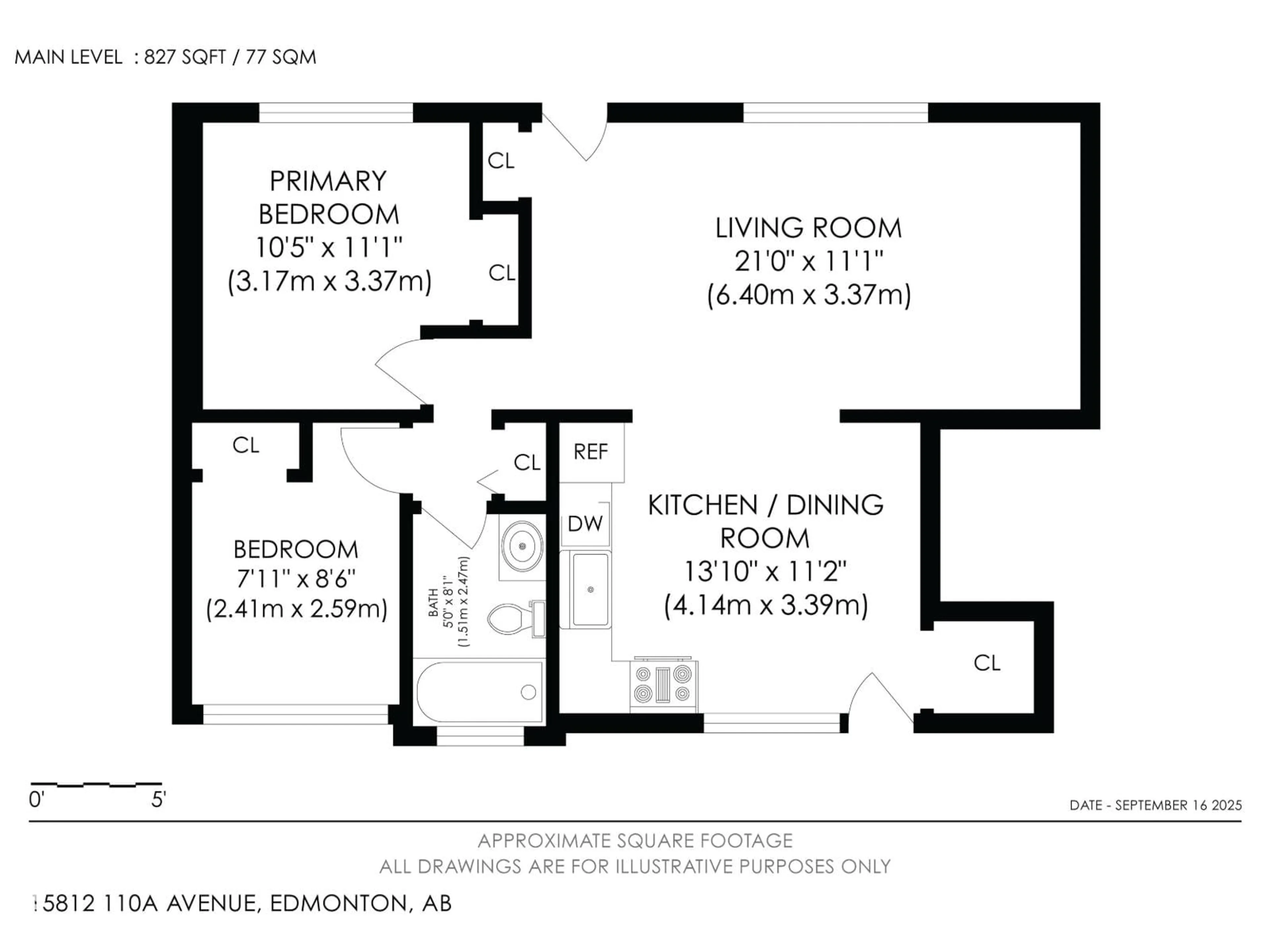 Floor plan for 15812 110A AVENUE AVENUE, Edmonton Alberta T5P1H7