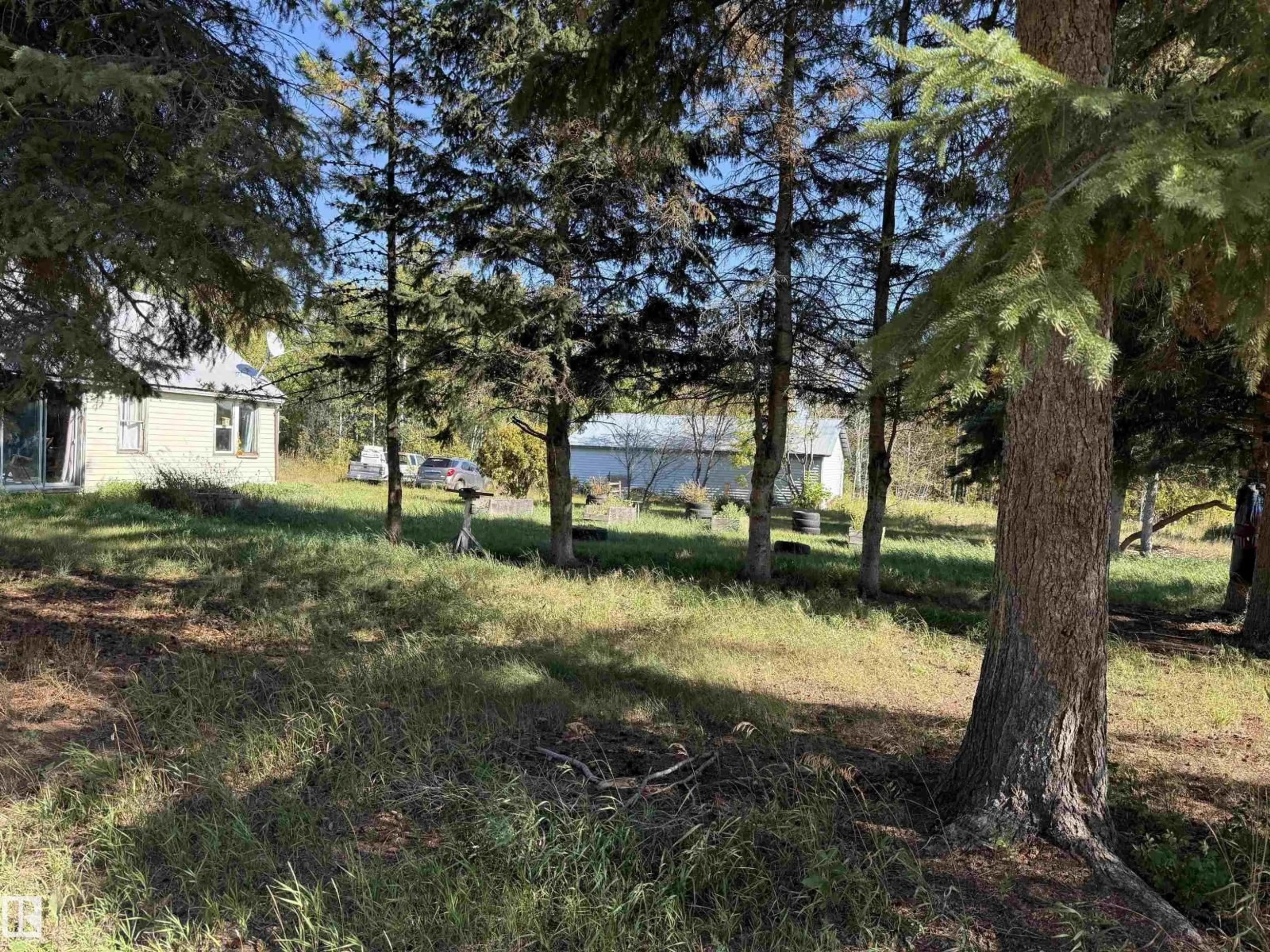A pic from outside/outdoor area/front of a property/back of a property/a pic from drone, forest/trees view for 41132 TWP 614, Cherry Grove Alberta T0A0T0