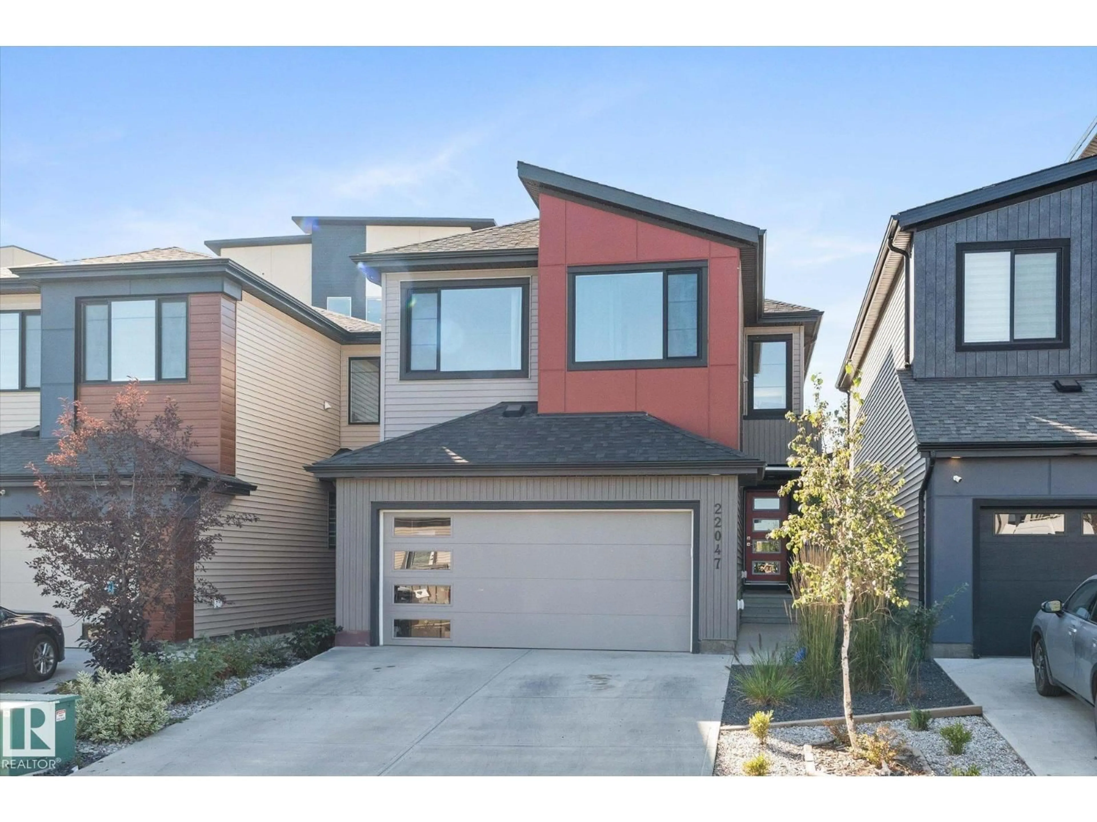 Home with brick exterior material, street for 22047 93 AV, Edmonton Alberta T5T7N9