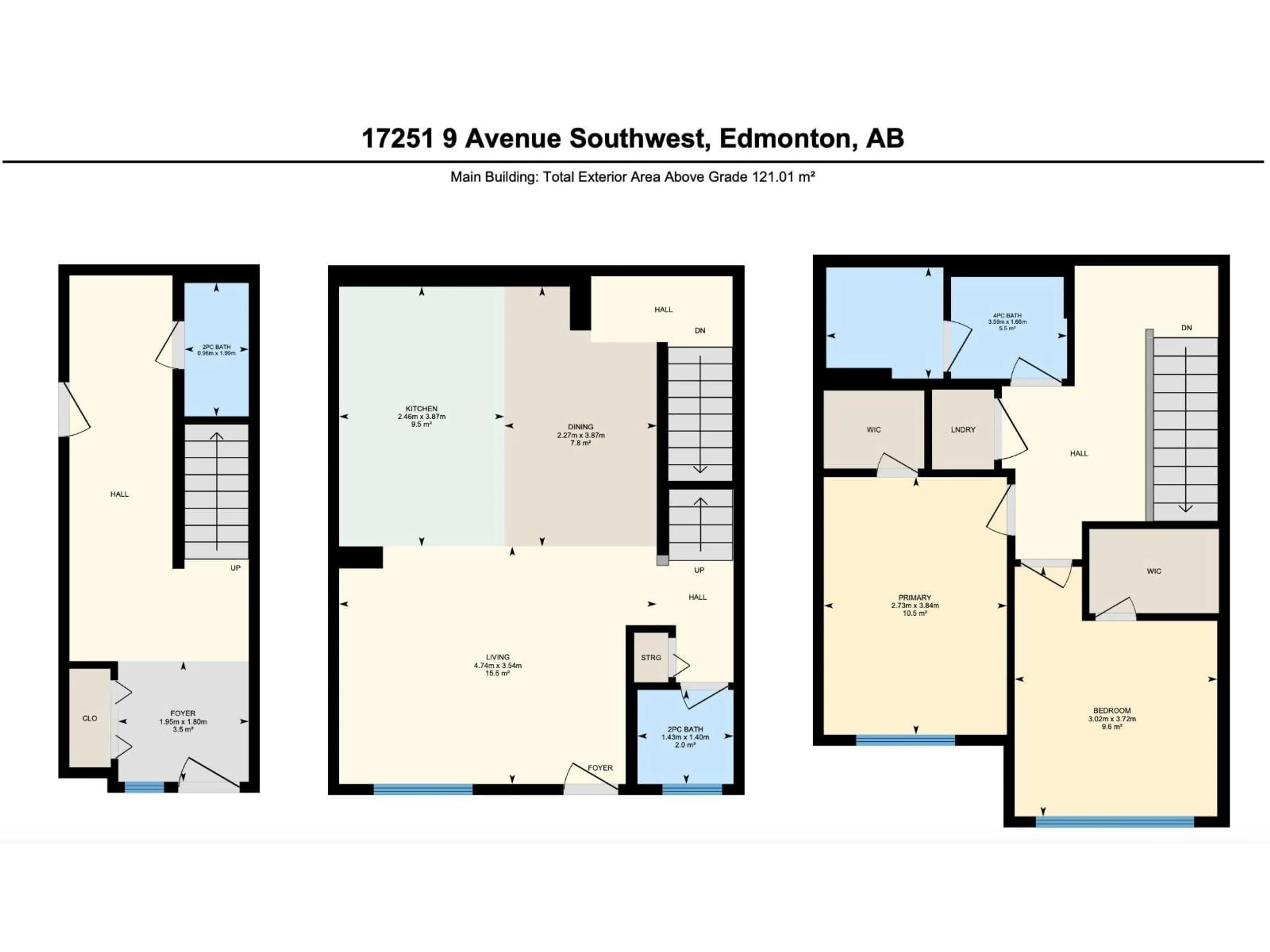 Floor plan for 17251 9 AV, Edmonton Alberta T6W3V4