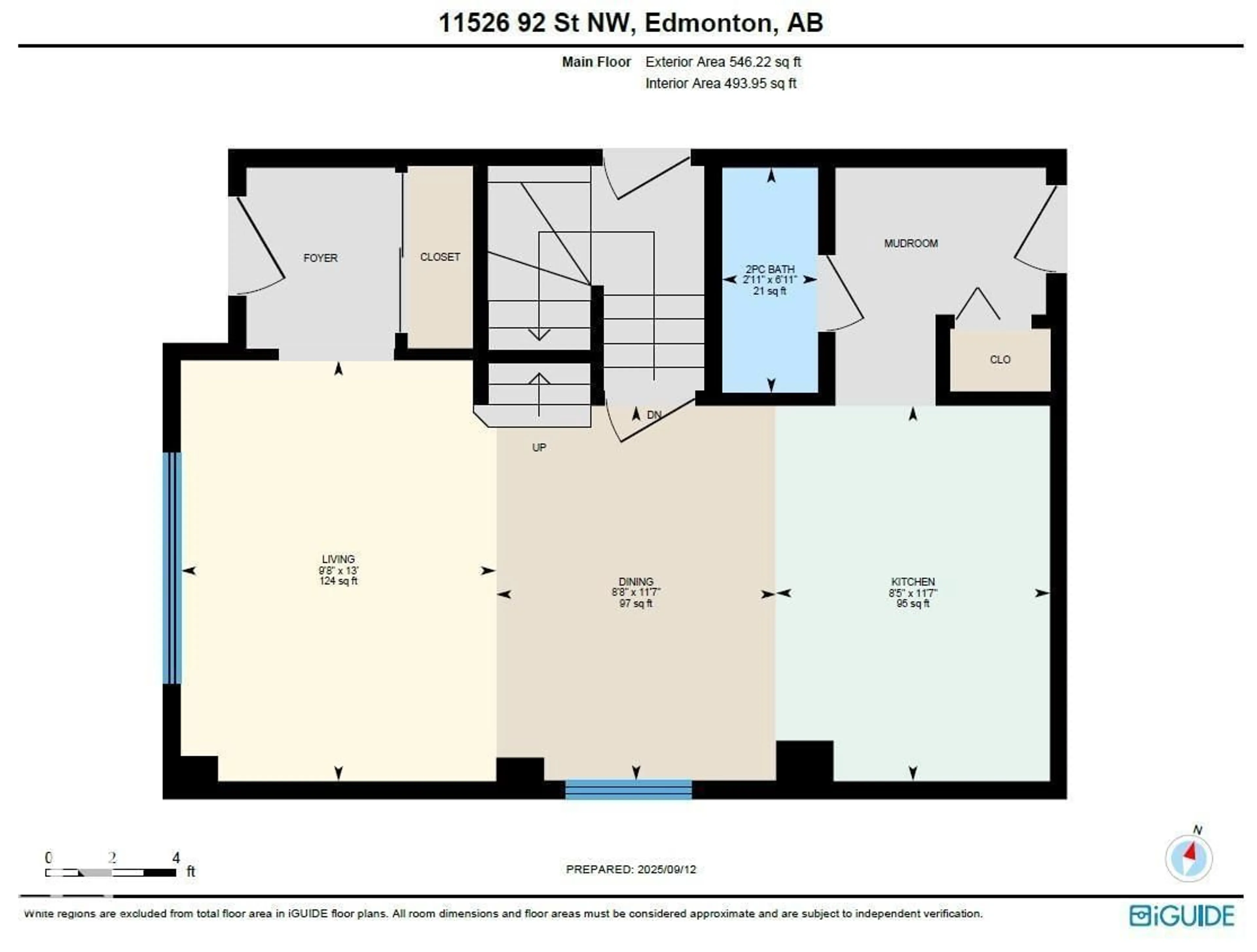 Floor plan for 11526 92 ST, Edmonton Alberta T5G0Z7