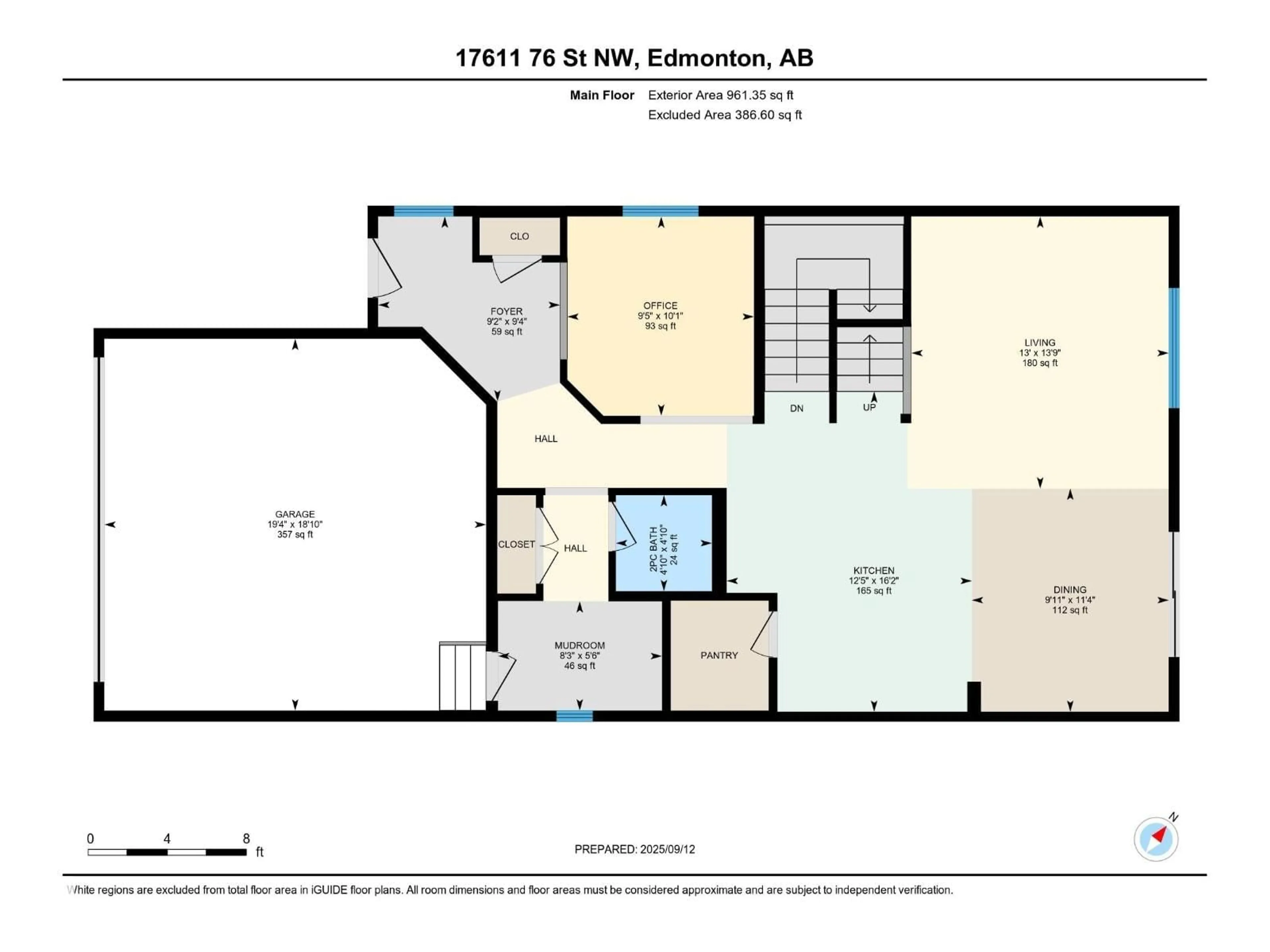 Floor plan for NW - 17611 76 ST, Edmonton Alberta T5Z0R3