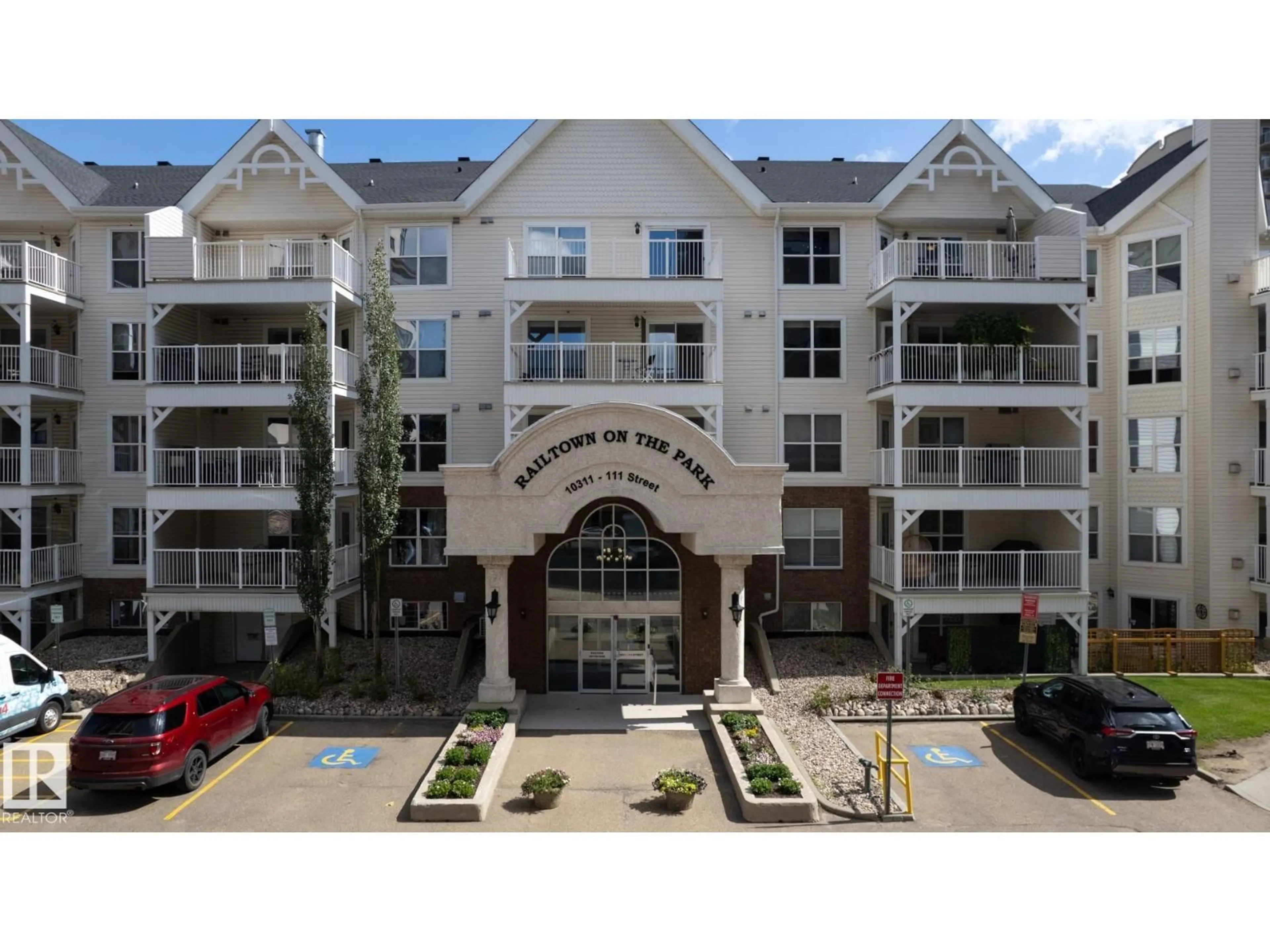 A pic from outside/outdoor area/front of a property/back of a property/a pic from drone, unknown for 10311 - 515 111 ST NW, Edmonton Alberta T5K2Y8