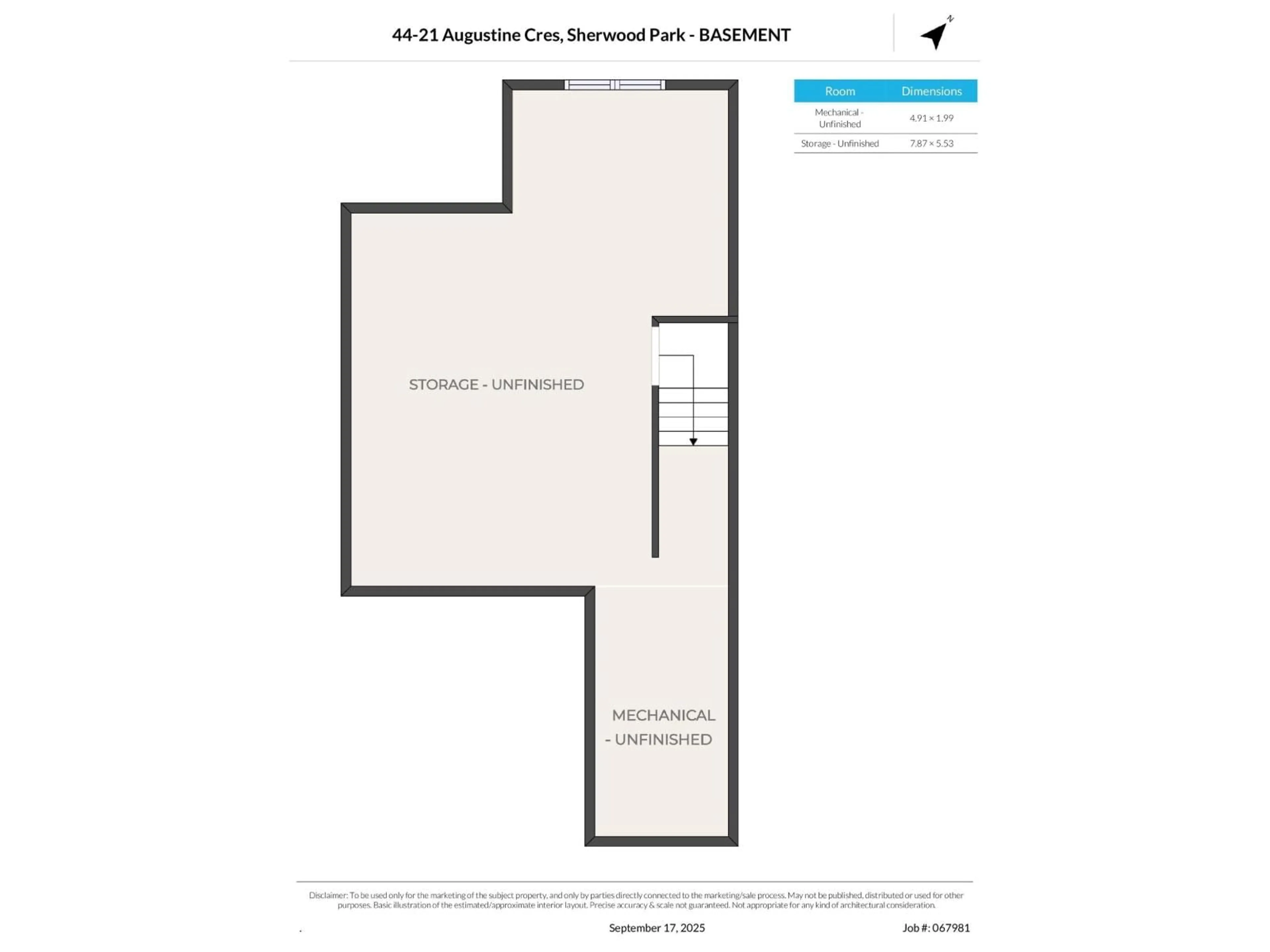 Floor plan for 44 21 AUGUSTINE CR, Sherwood Park Alberta T8H0X4