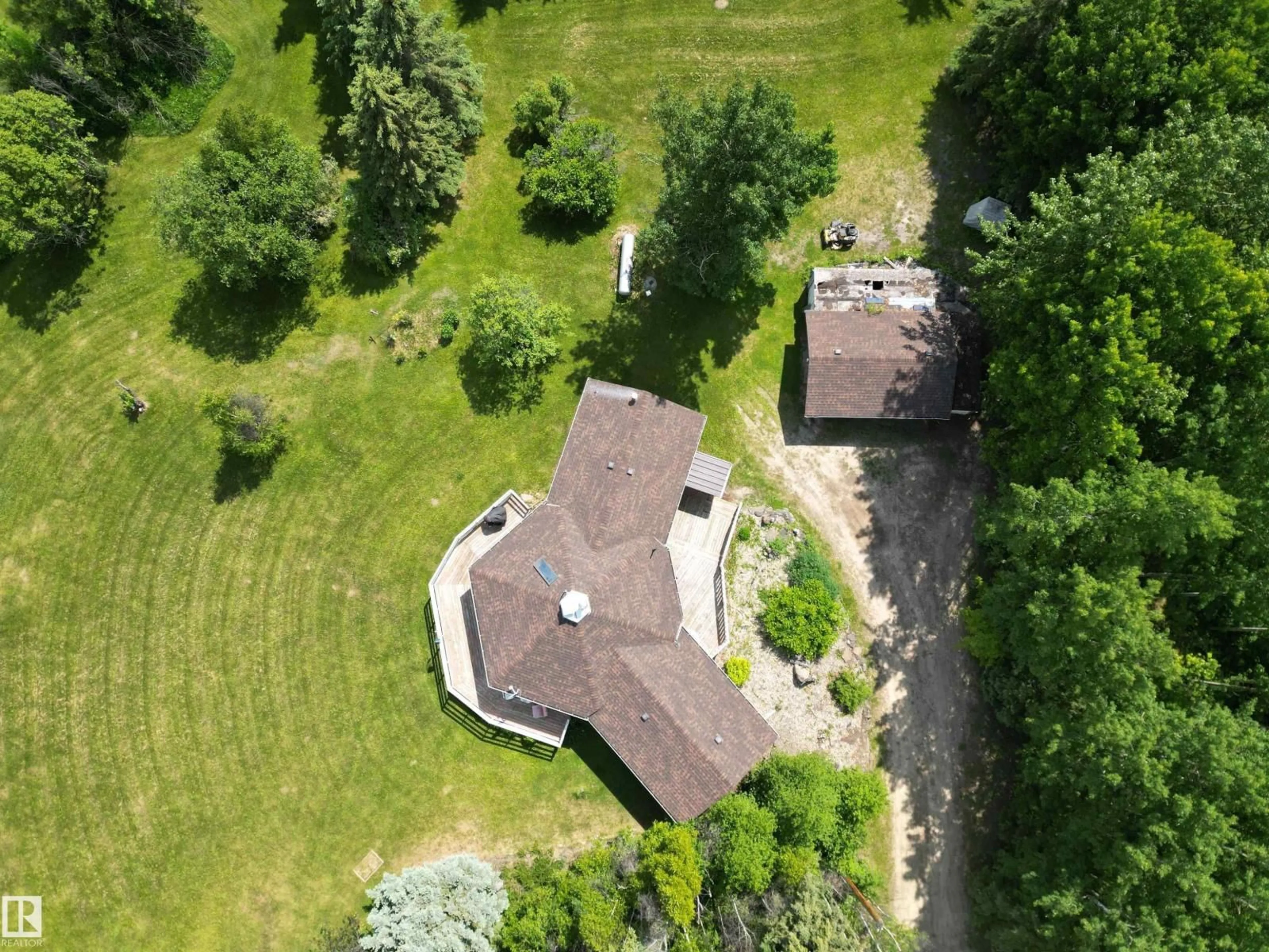 A pic from outside/outdoor area/front of a property/back of a property/a pic from drone, unknown for #7 - 471035 HWY 771, Rural Wetaskiwin County Alberta T0C2V0