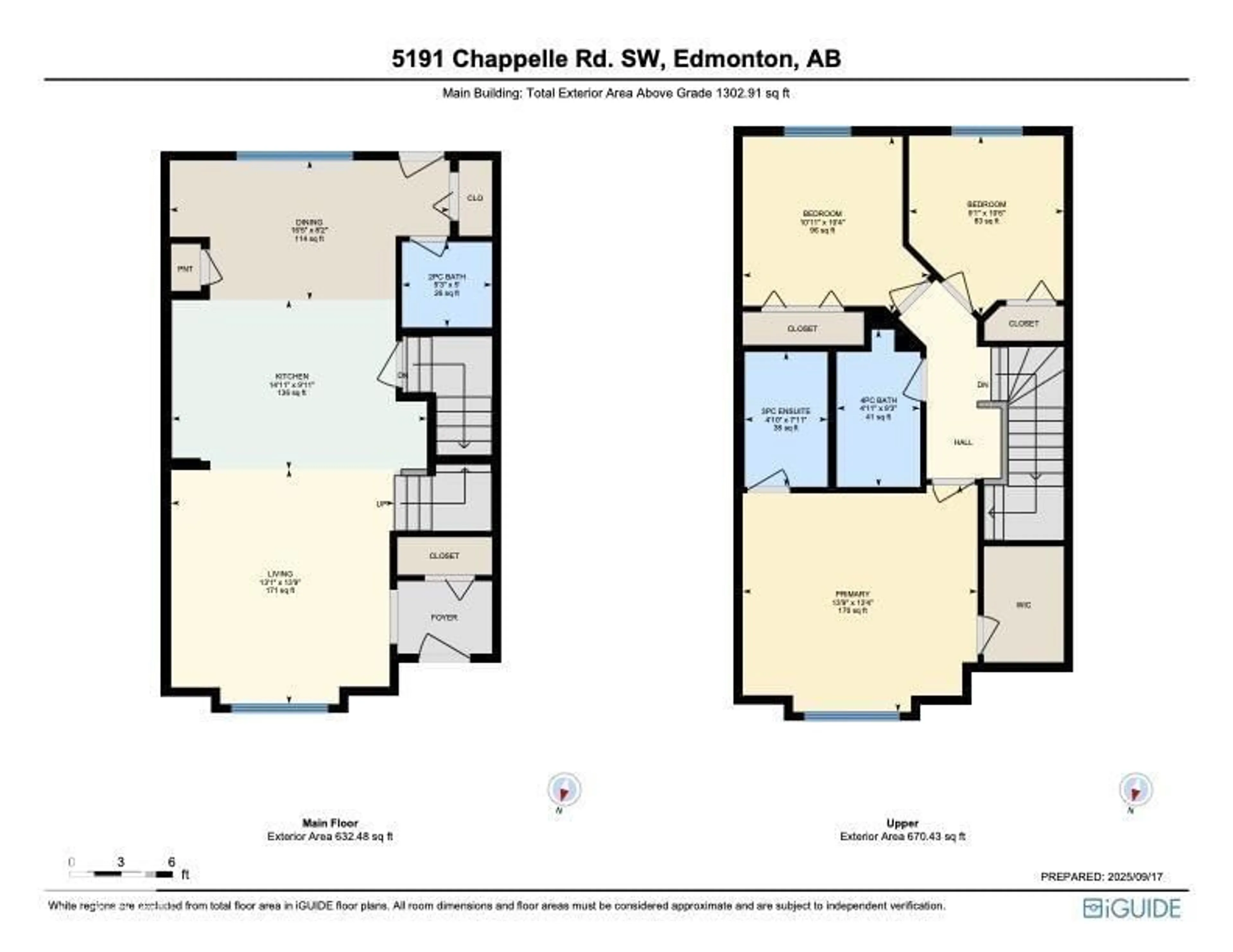 Floor plan for 5191 CHAPPELLE RD, Edmonton Alberta T6W3H3
