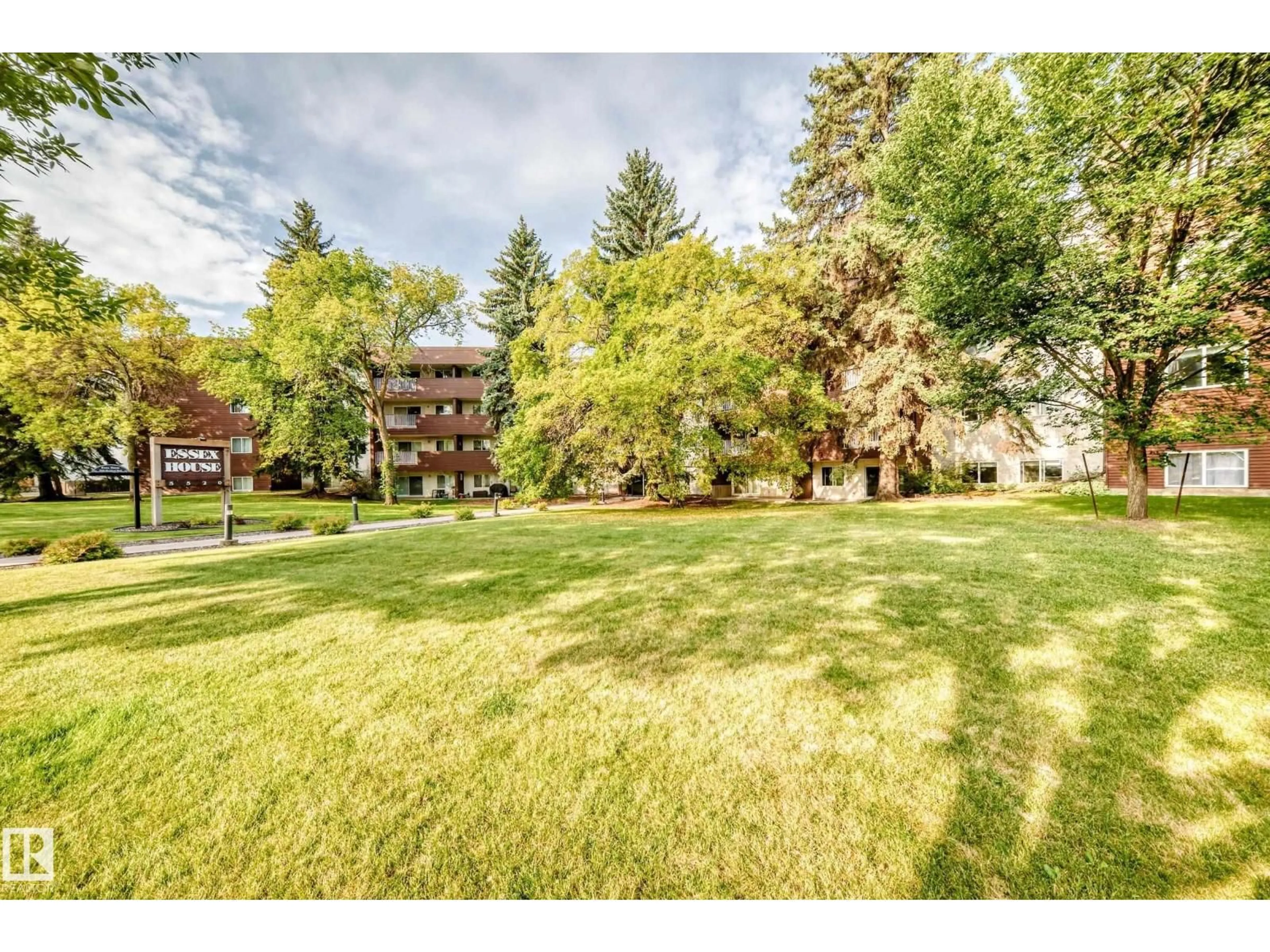 A pic from outside/outdoor area/front of a property/back of a property/a pic from drone, unknown for #416 - 5520 RIVERBEND RD, Edmonton Alberta T6H5G9