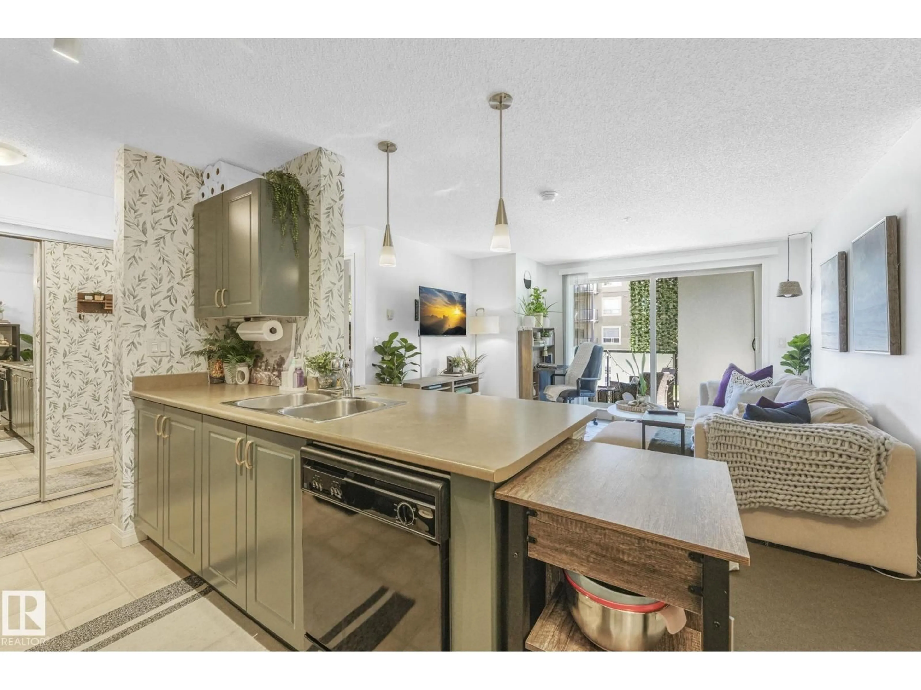 Open concept kitchen, unknown for 206 - 13908 136 ST NW, Edmonton Alberta T6V1Y4
