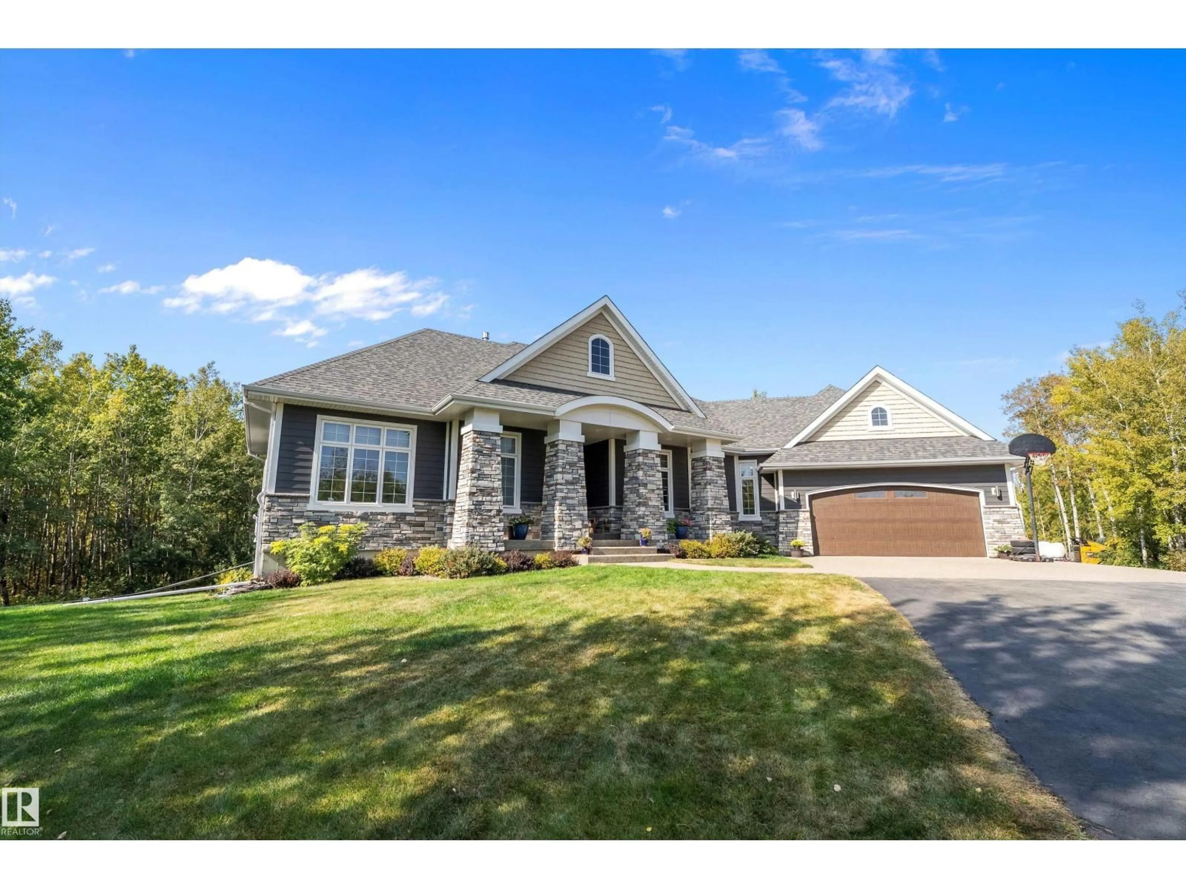 Home with brick exterior material, street for 50520 RR 225, Rural Leduc County Alberta T0B3M1