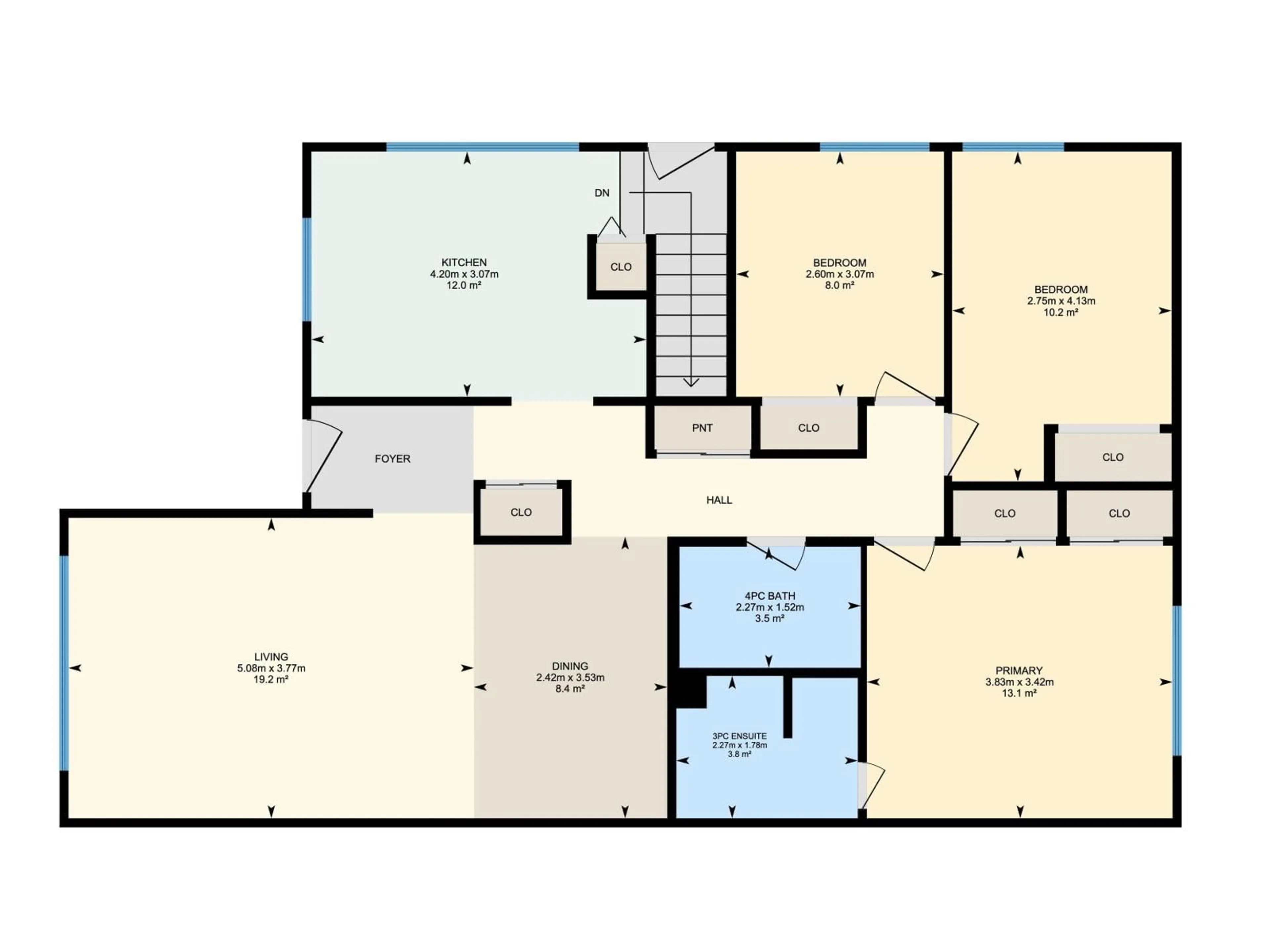Floor plan for 4114 43B AV, Leduc Alberta T9E4T7