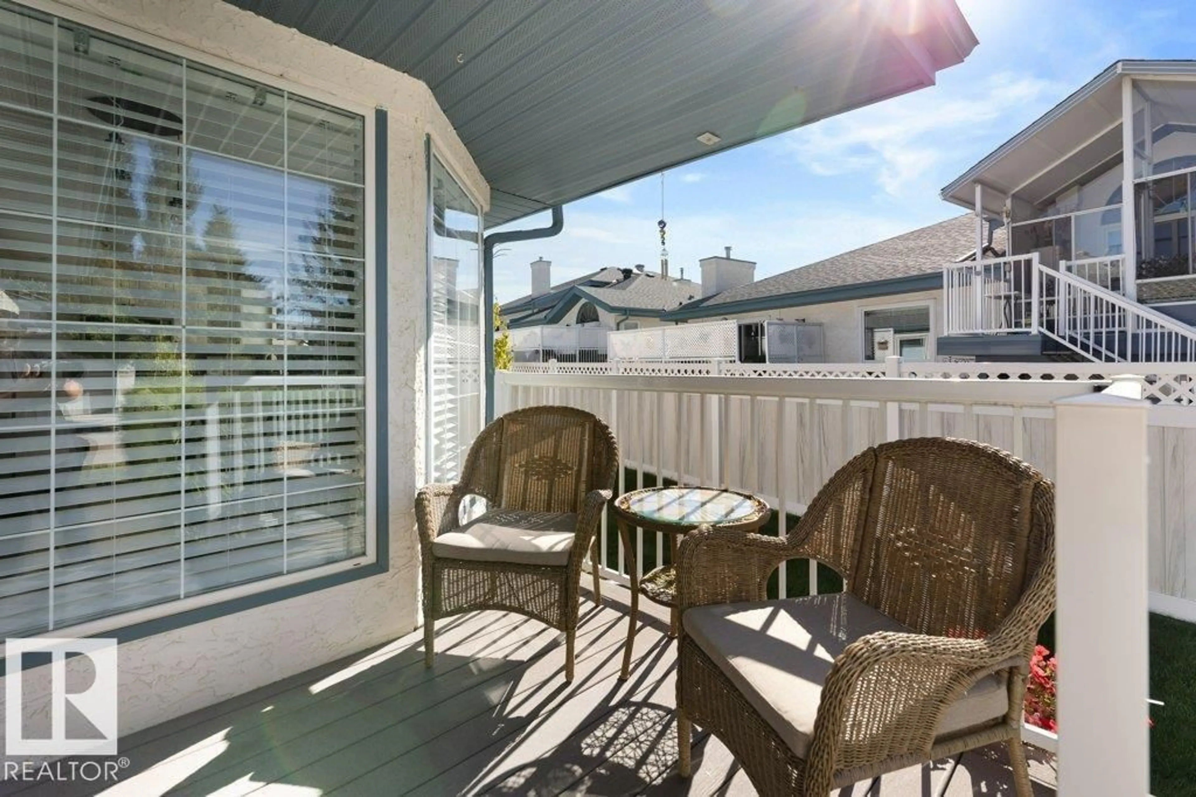 Patio, water/lake/river/ocean view for 85 - 55 GERVAIS RD, St. Albert Alberta T8N6H5