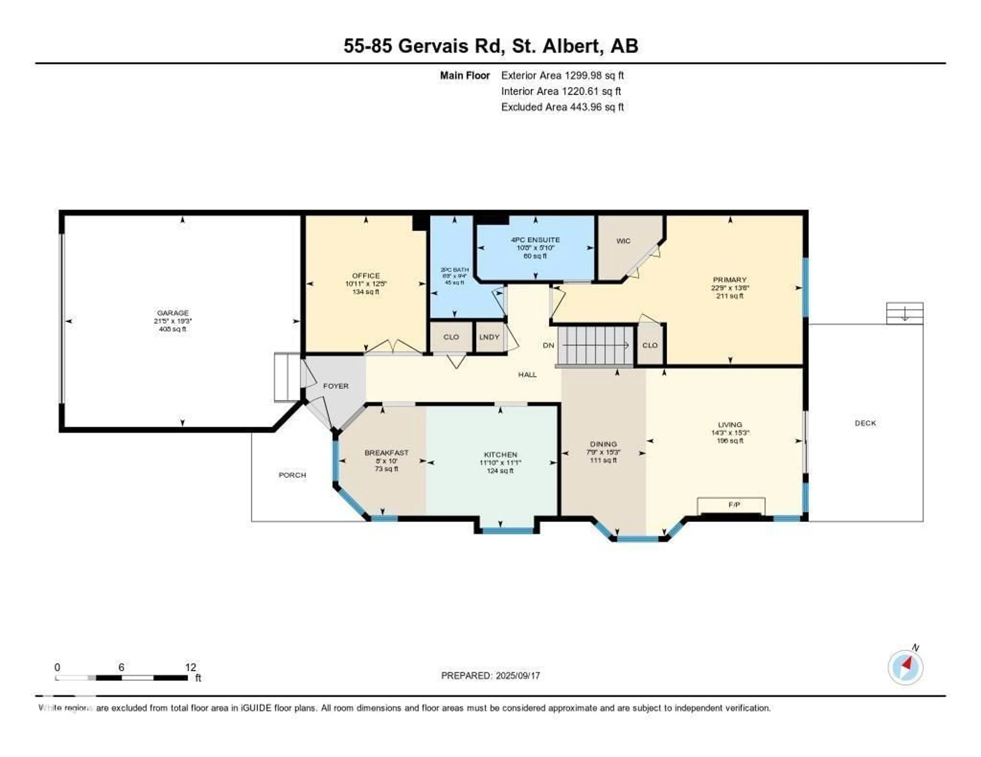 Floor plan for 85 - 55 GERVAIS RD, St. Albert Alberta T8N6H5