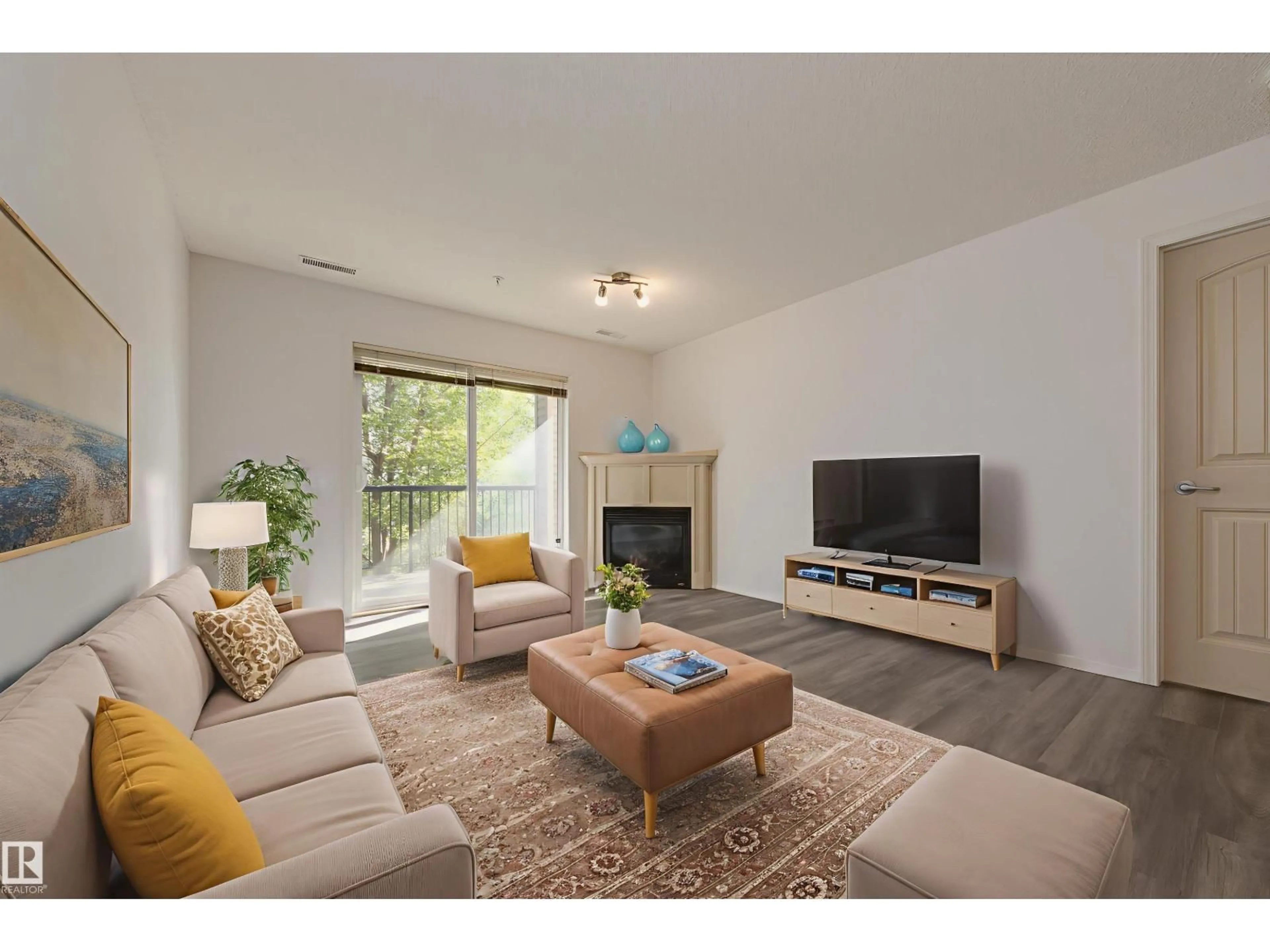 Living room with furniture, unknown for 209 - 17407 99 AV, Edmonton Alberta T5T0W7
