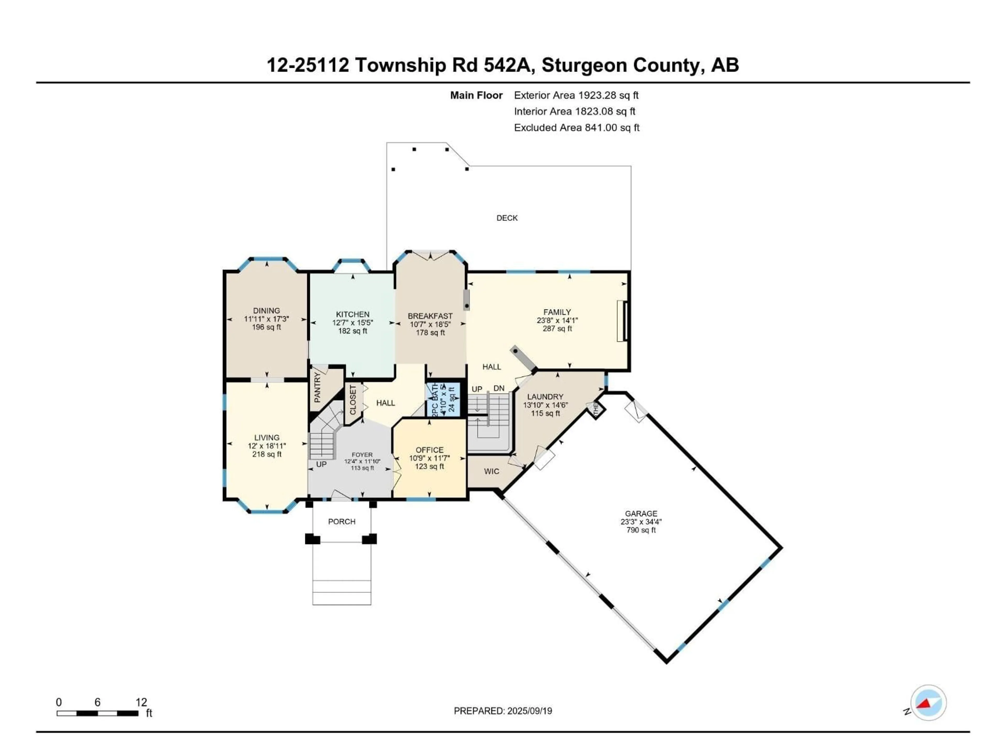 Floor plan for 12 25112 TWP ROAD 542A, Rural Sturgeon County Alberta T8T0B2