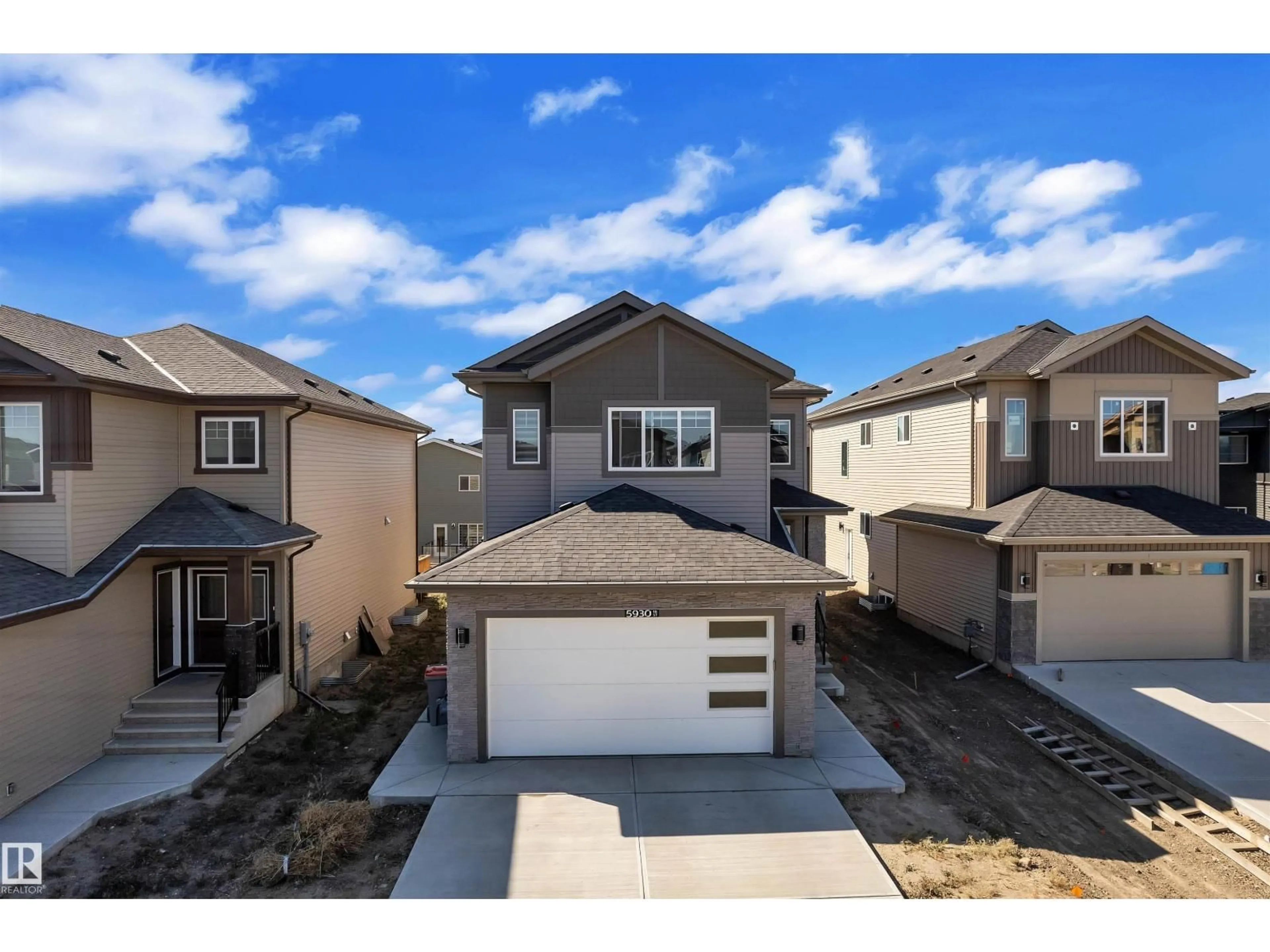 A pic from outside/outdoor area/front of a property/back of a property/a pic from drone, street for 5930 18 ST, Rural Leduc County Alberta T4X3C5