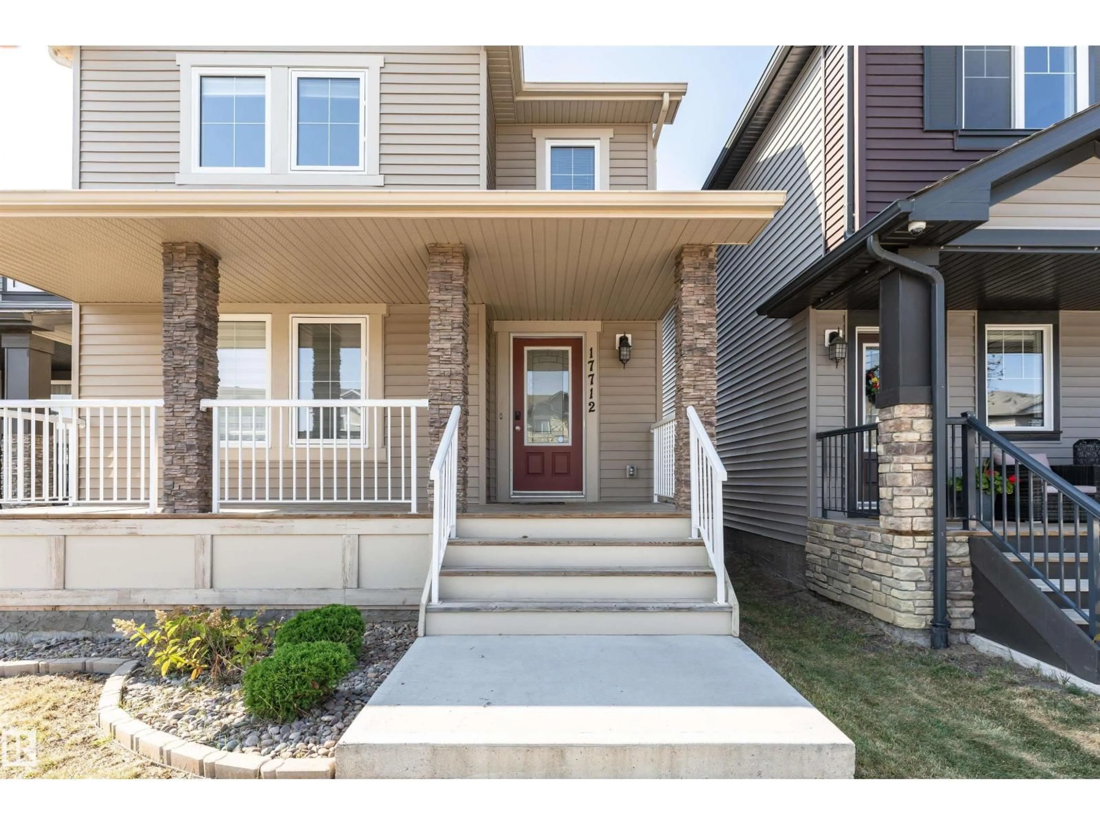 Home with brick exterior material, street for 17712 64 NW, Edmonton Alberta T5Y3X4