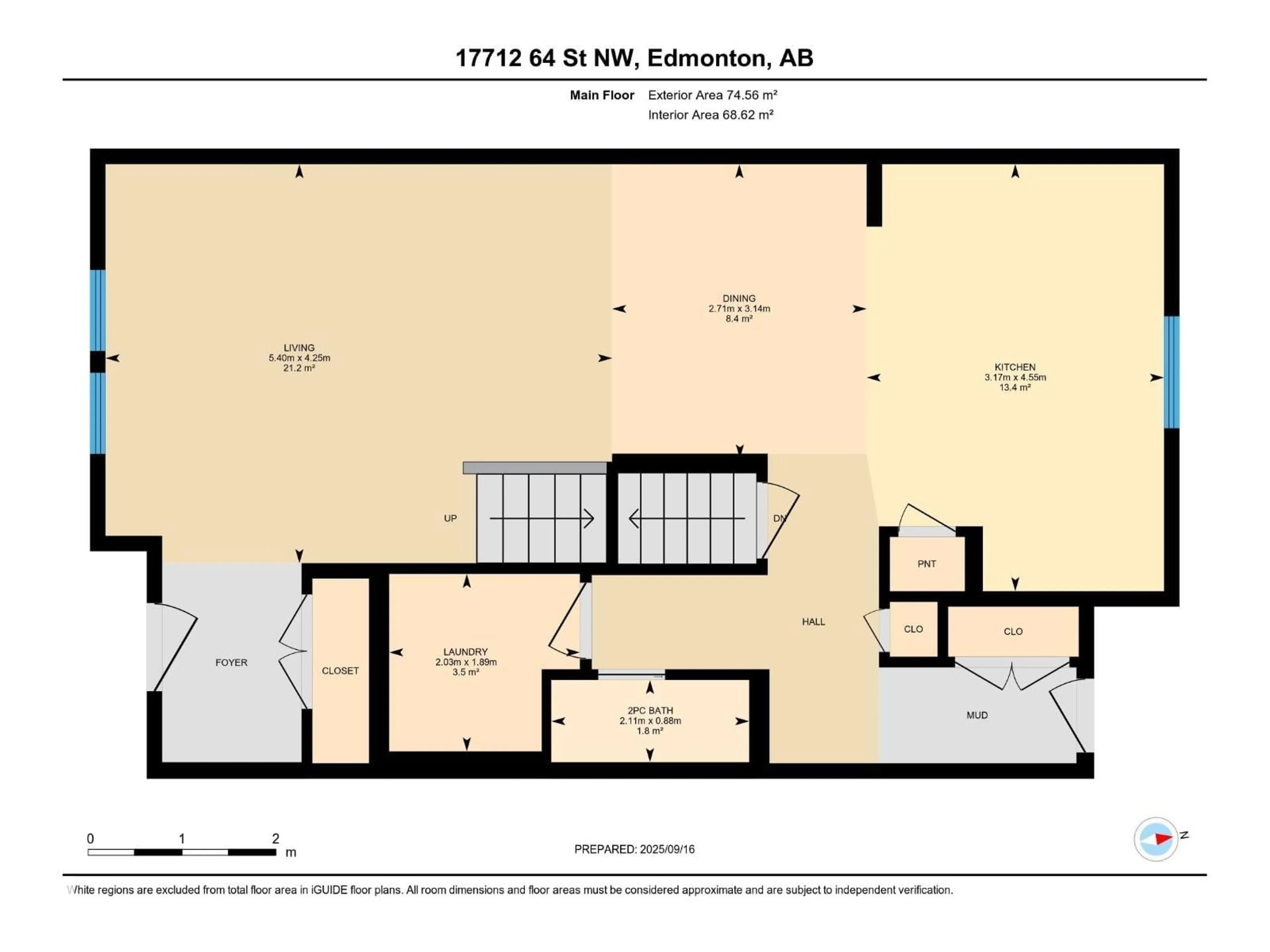 Floor plan for 17712 64 NW, Edmonton Alberta T5Y3X4