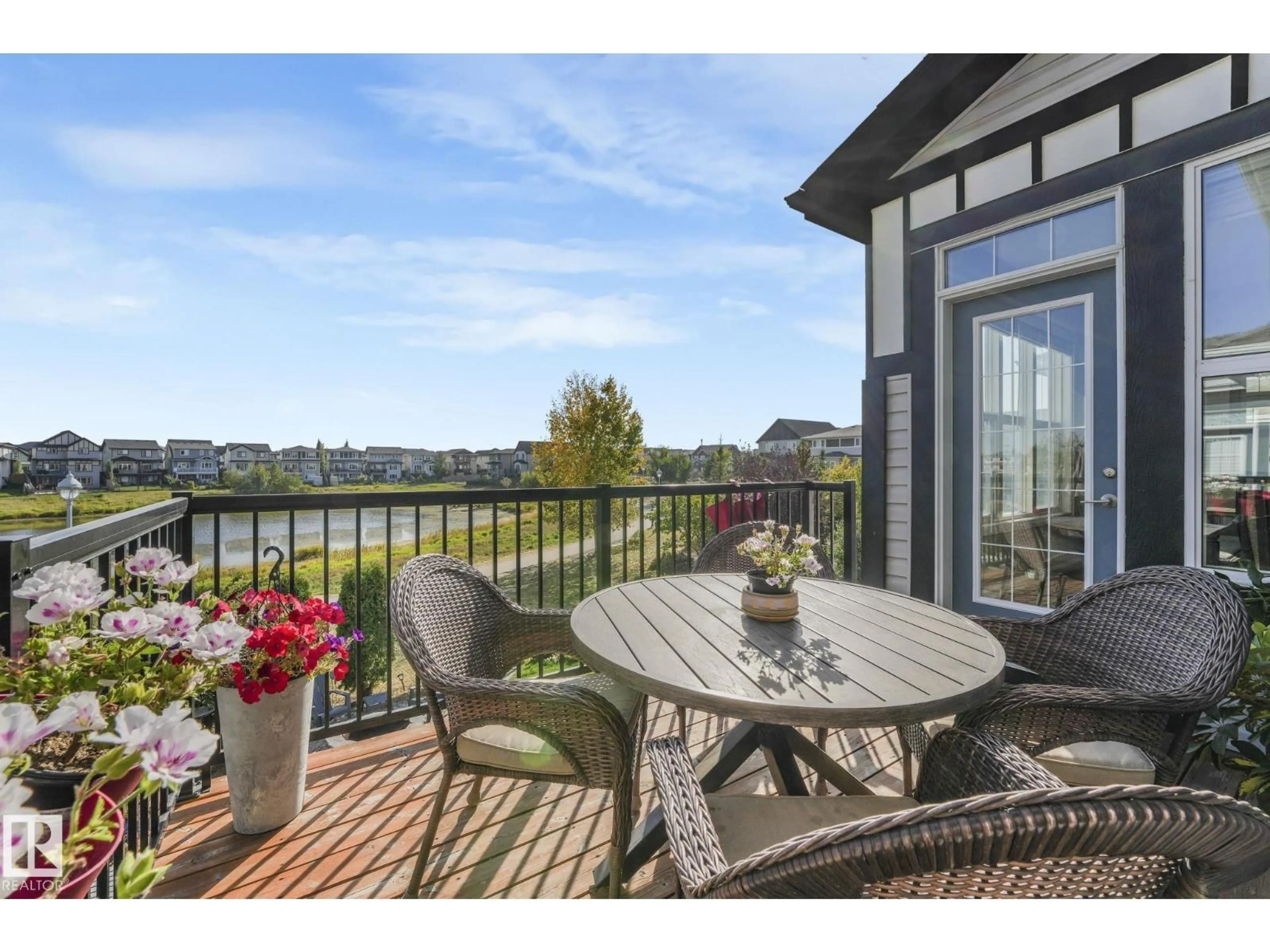 Patio, water/lake/river/ocean view for 1298 SECORD LANDING LD, Edmonton Alberta T5T4W7