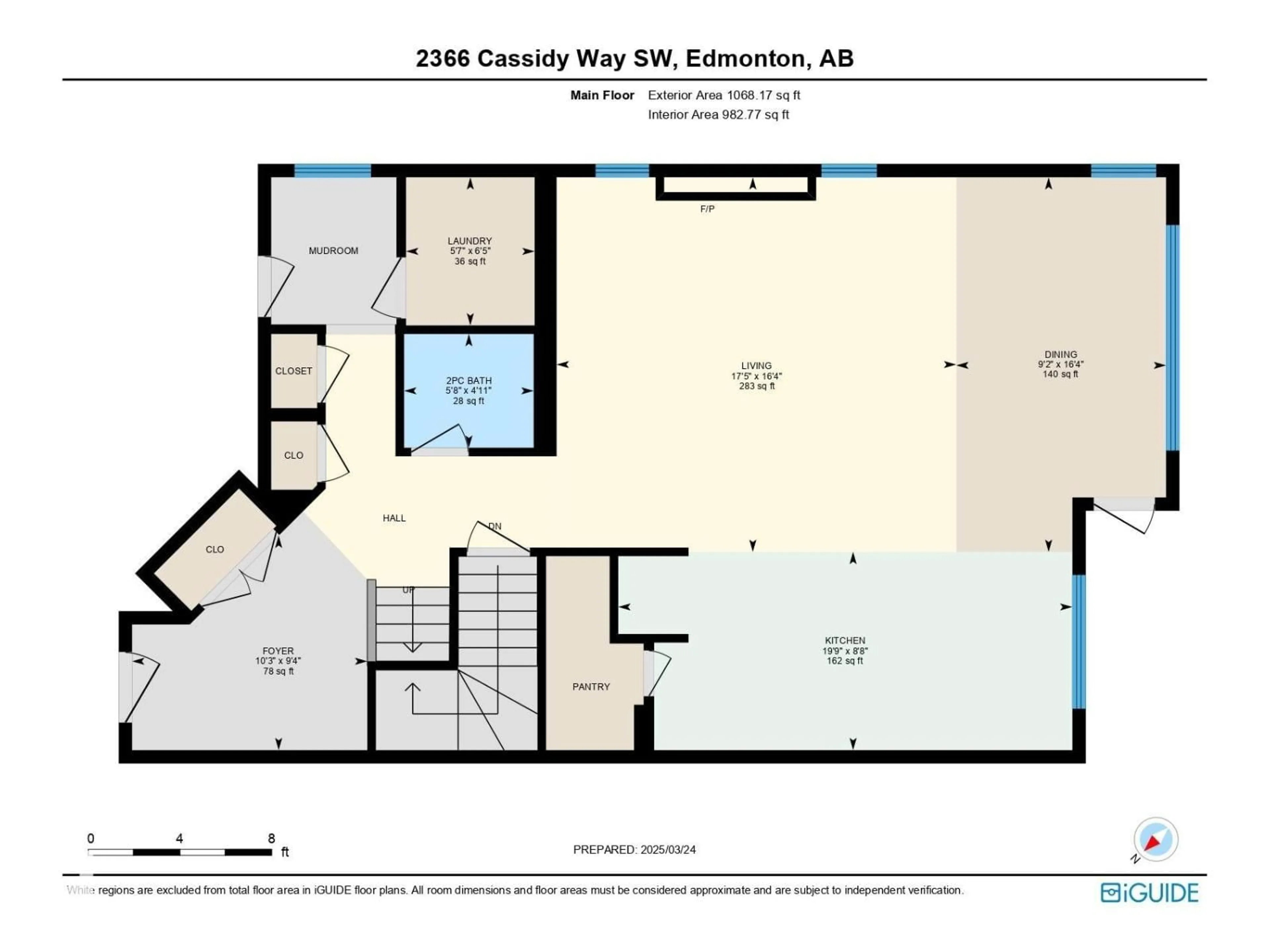 Floor plan for 2366 CASSIDY WY, Edmonton Alberta T6W3E3