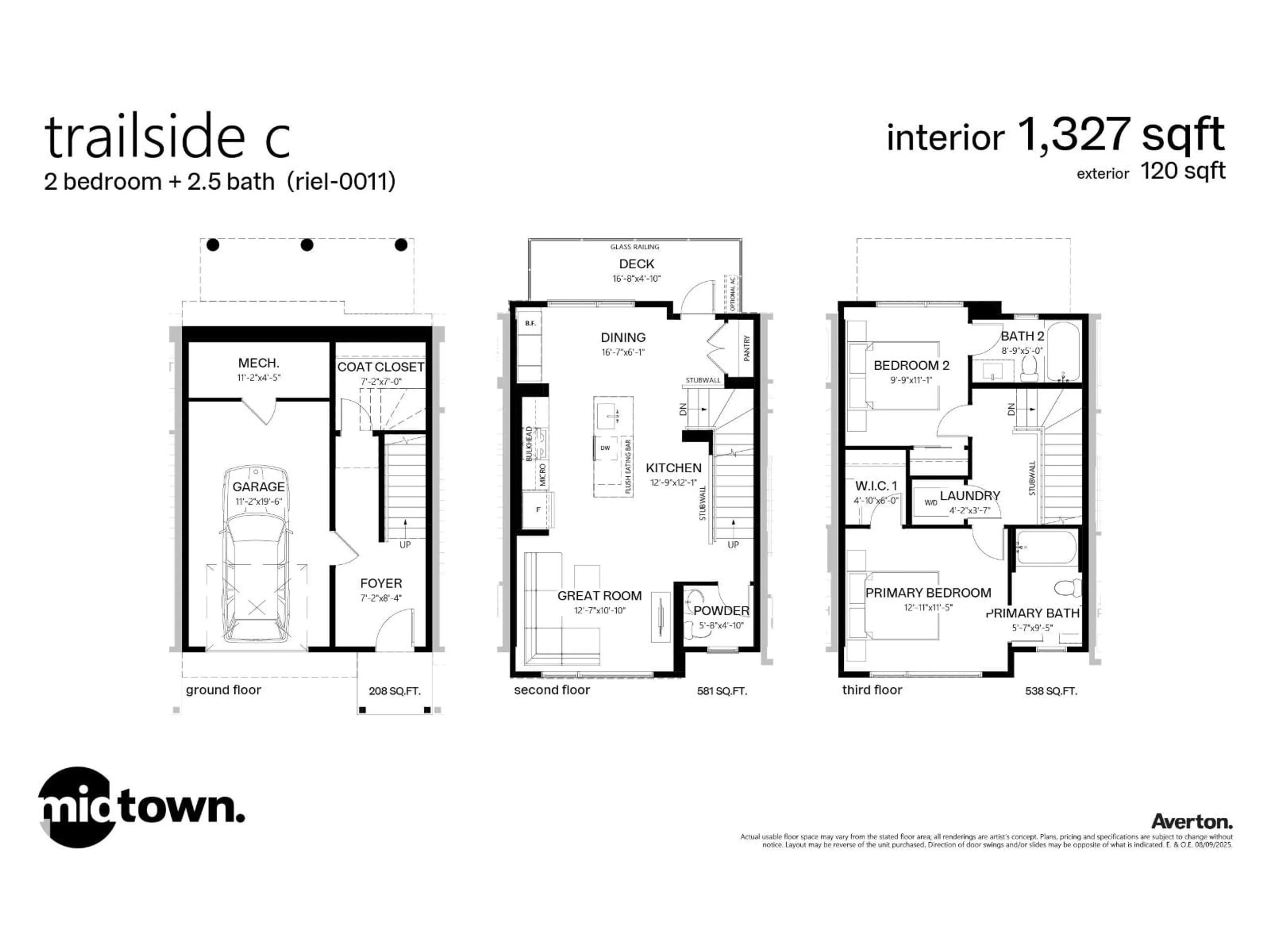 Floor plan for 5 - 11 RONDEAU DR, St. Albert Alberta T8N7X8