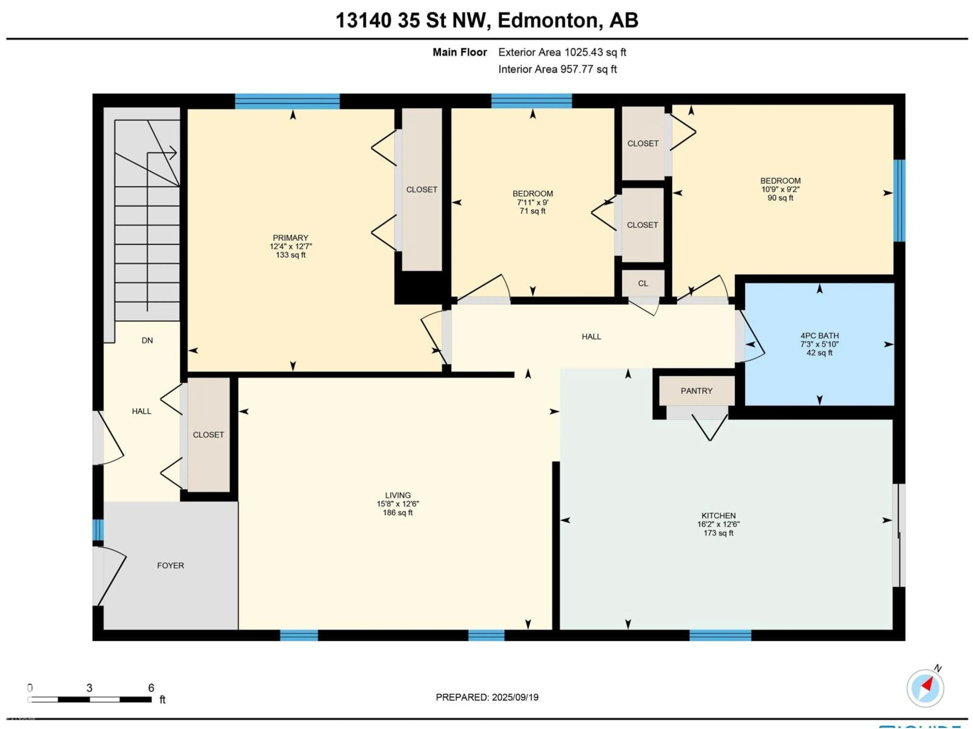 Floor plan for 13140 35 ST, Edmonton Alberta T5A5C7