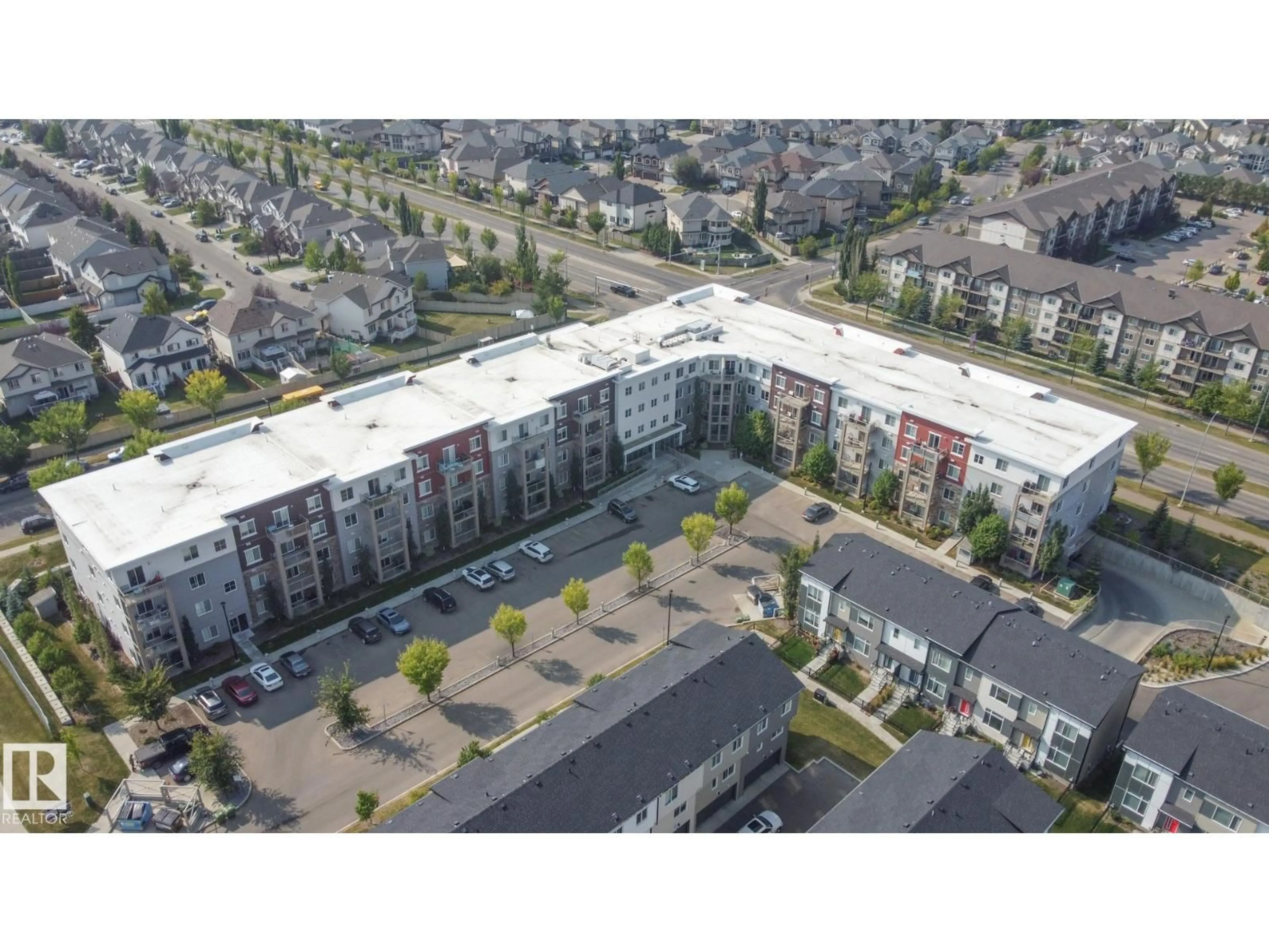 A pic from outside/outdoor area/front of a property/back of a property/a pic from drone, unknown for #201 - 812 WELSH DR, Edmonton Alberta T6X1Y7