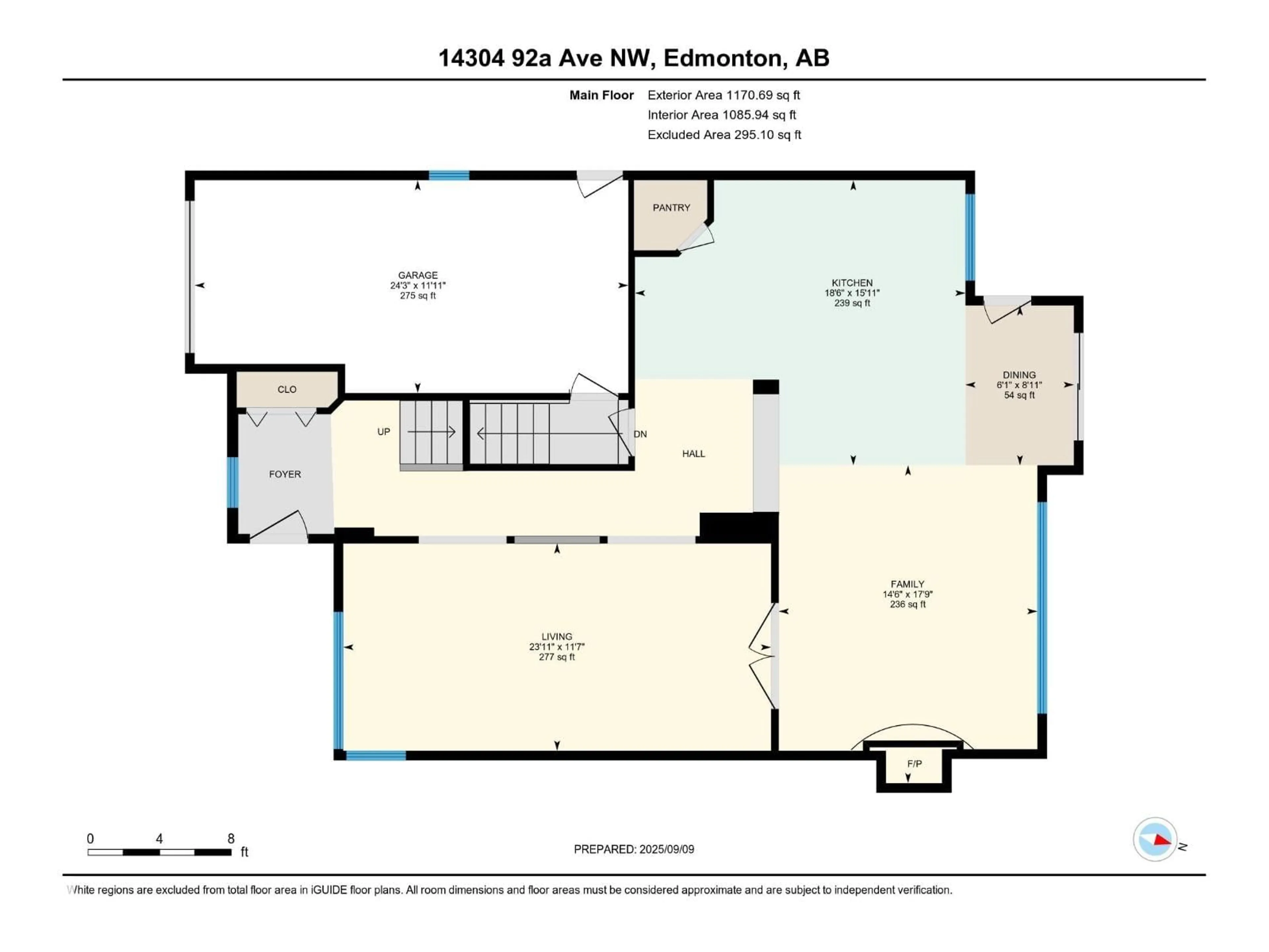 Floor plan for 14304 92A AV, Edmonton Alberta T5R5E2