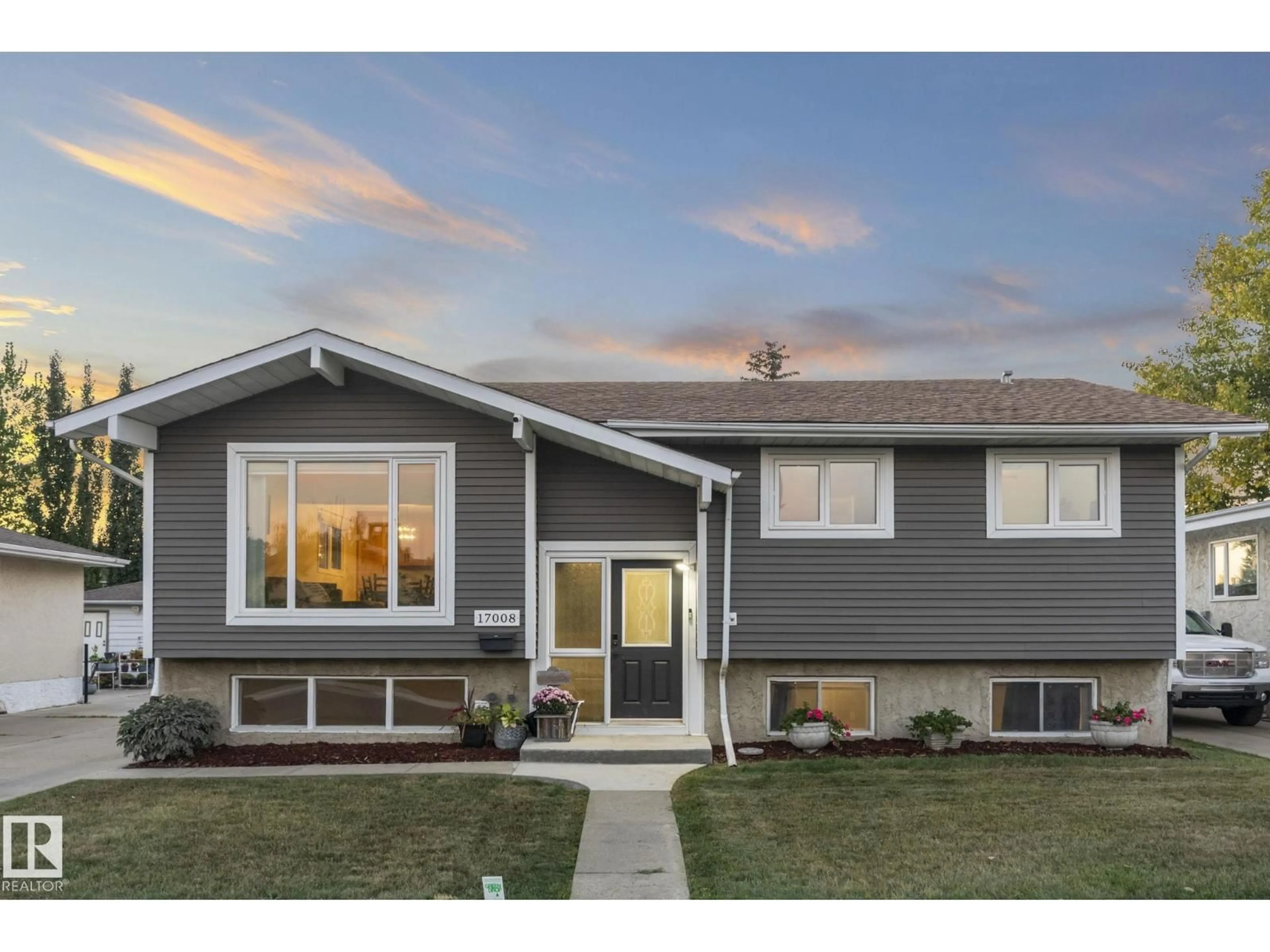 Home with vinyl exterior material, street for NW - 17008 108 ST, Edmonton Alberta T5X3C5