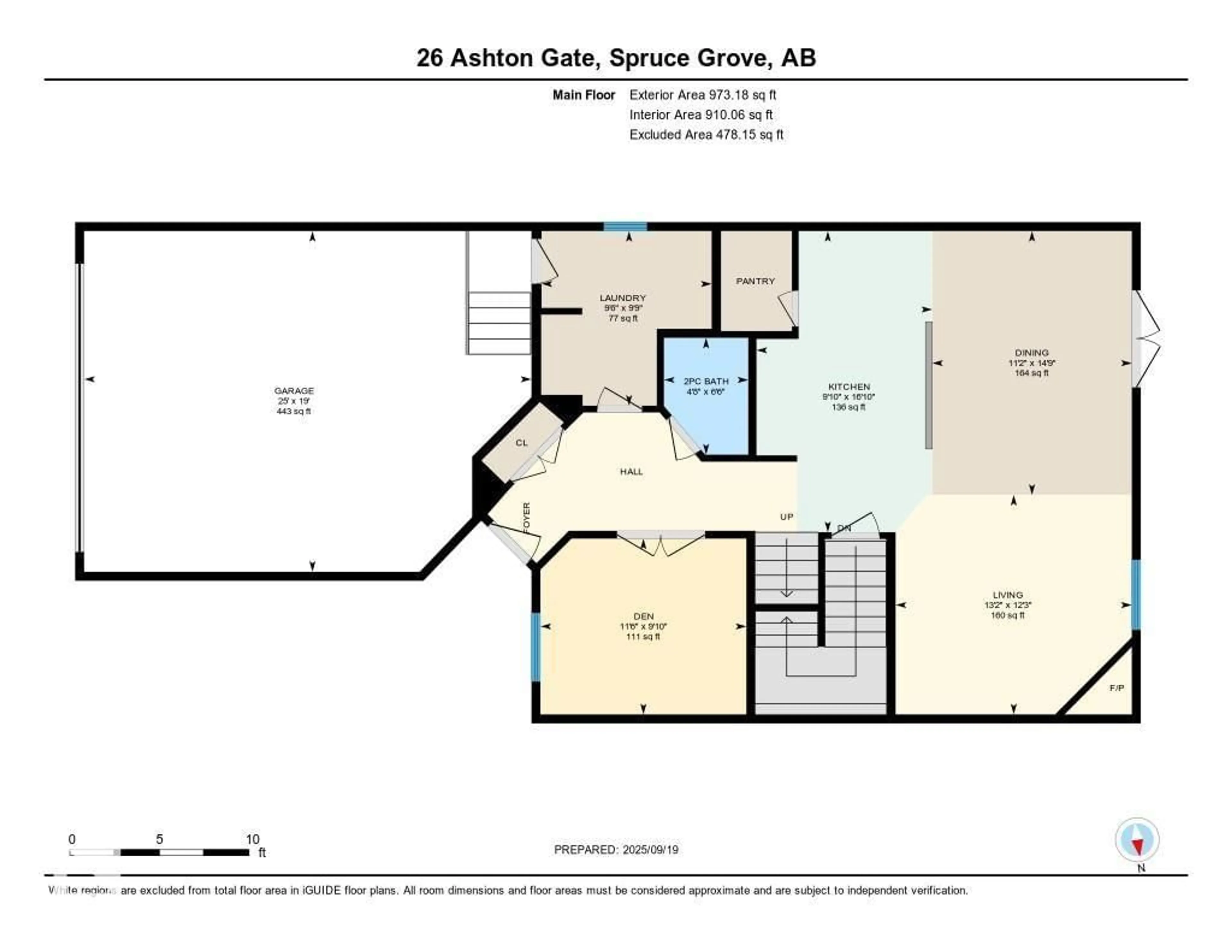 Floor plan for 26 ASHTON GA, Spruce Grove Alberta T7X0H9