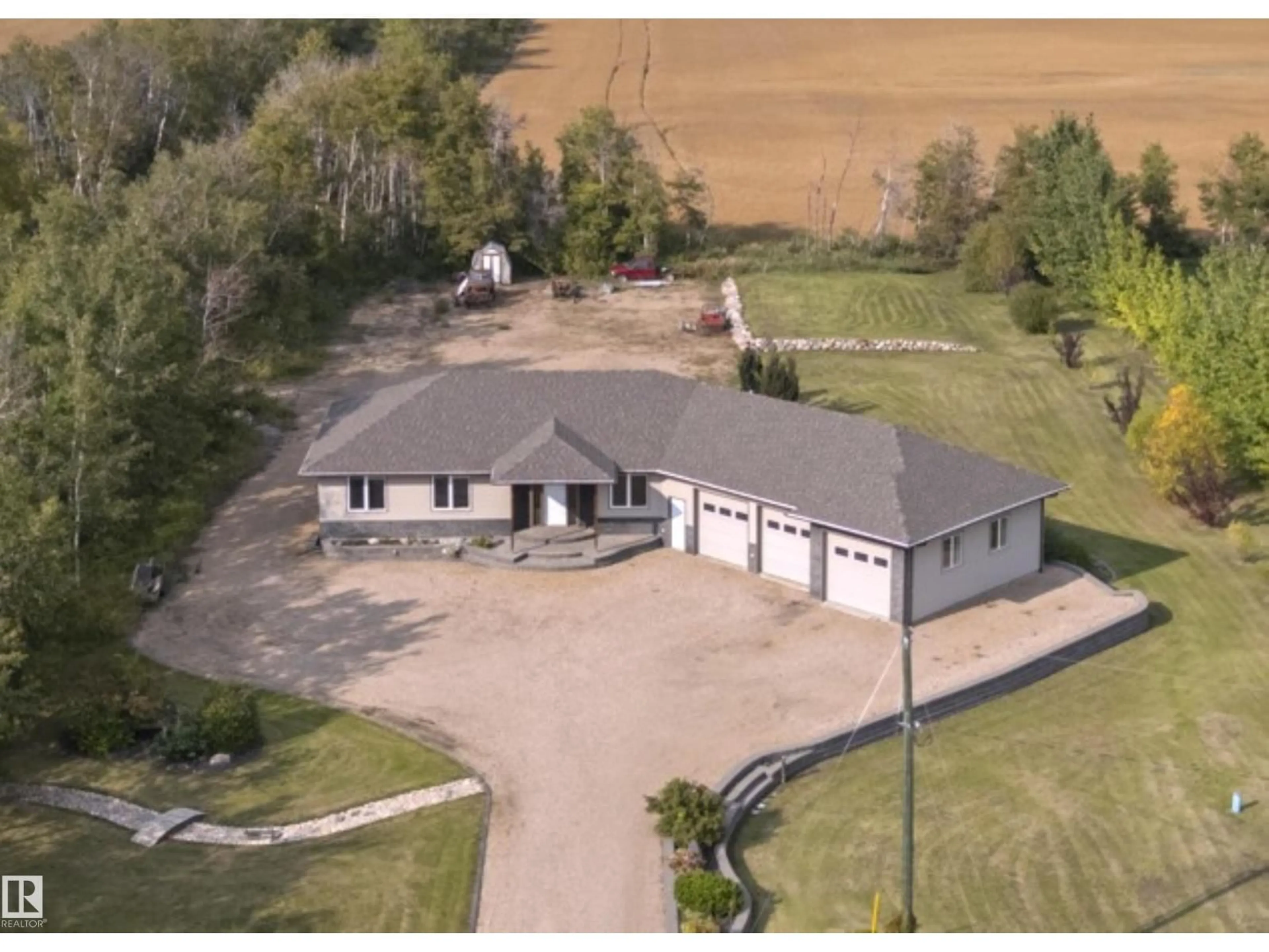 A pic from outside/outdoor area/front of a property/back of a property/a pic from drone, unknown for 61209A - 25 RGE RD 454, Rural Bonnyville M.D. Alberta T9N2G4
