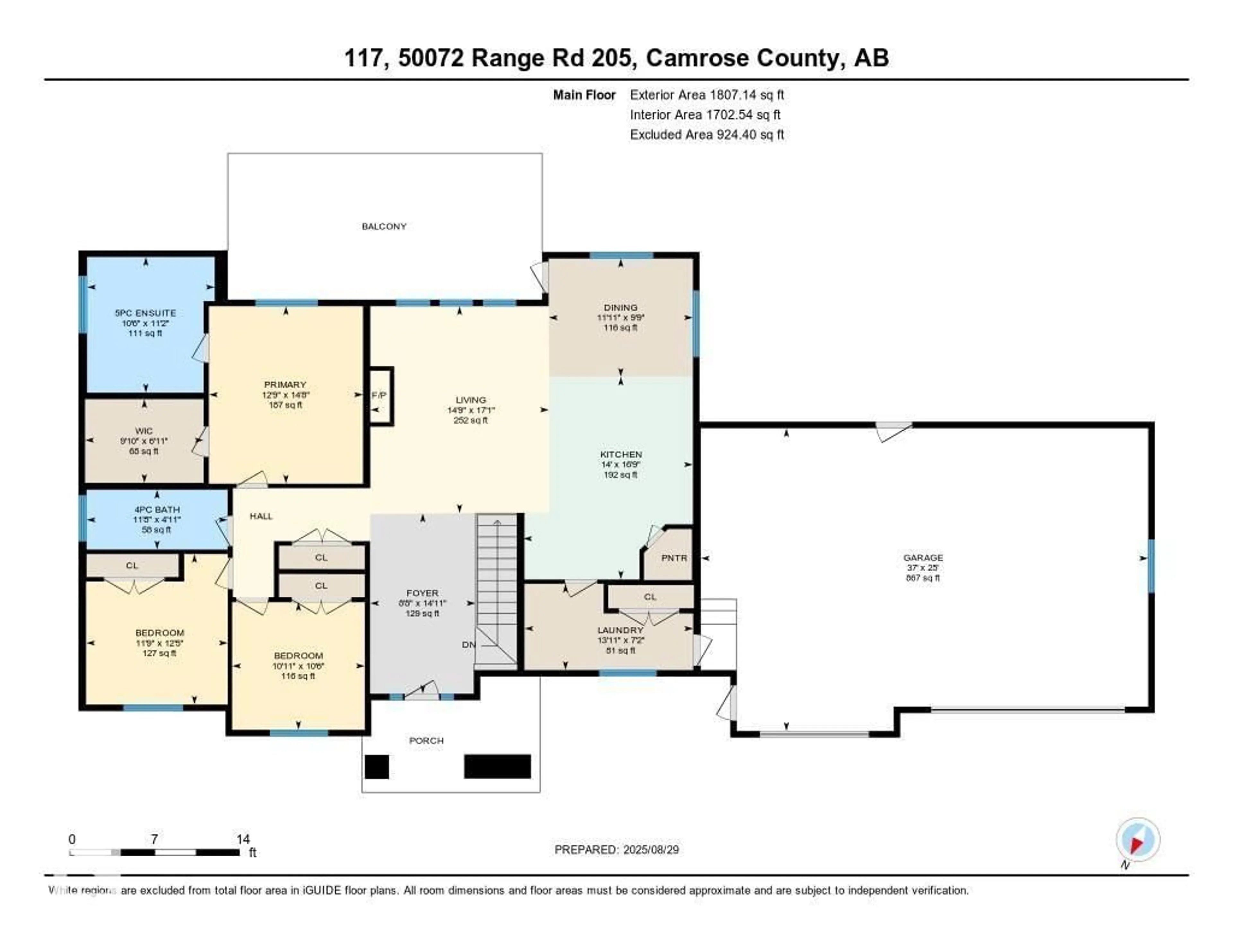 Floor plan for 50072 - 117 RANGE RD 205, Rural Camrose County Alberta T0B2M1
