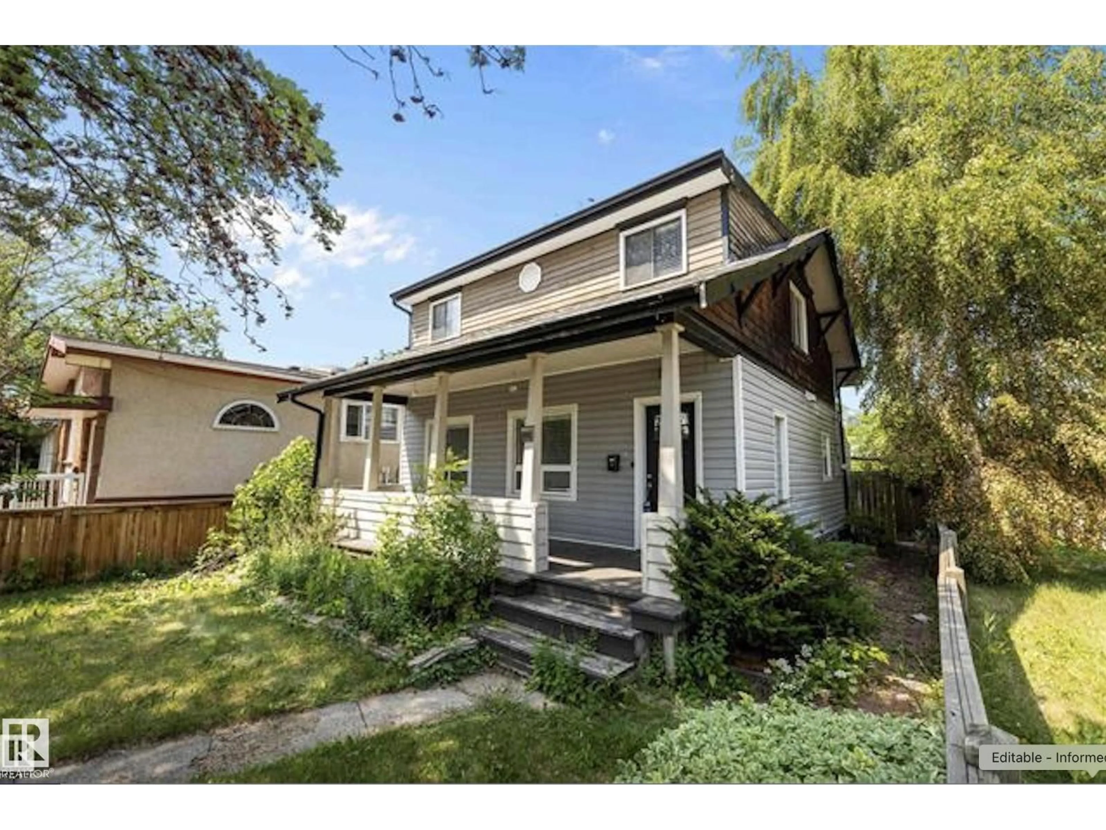 Home with vinyl exterior material, street for 8702 92A AV, Edmonton Alberta T6C1S6