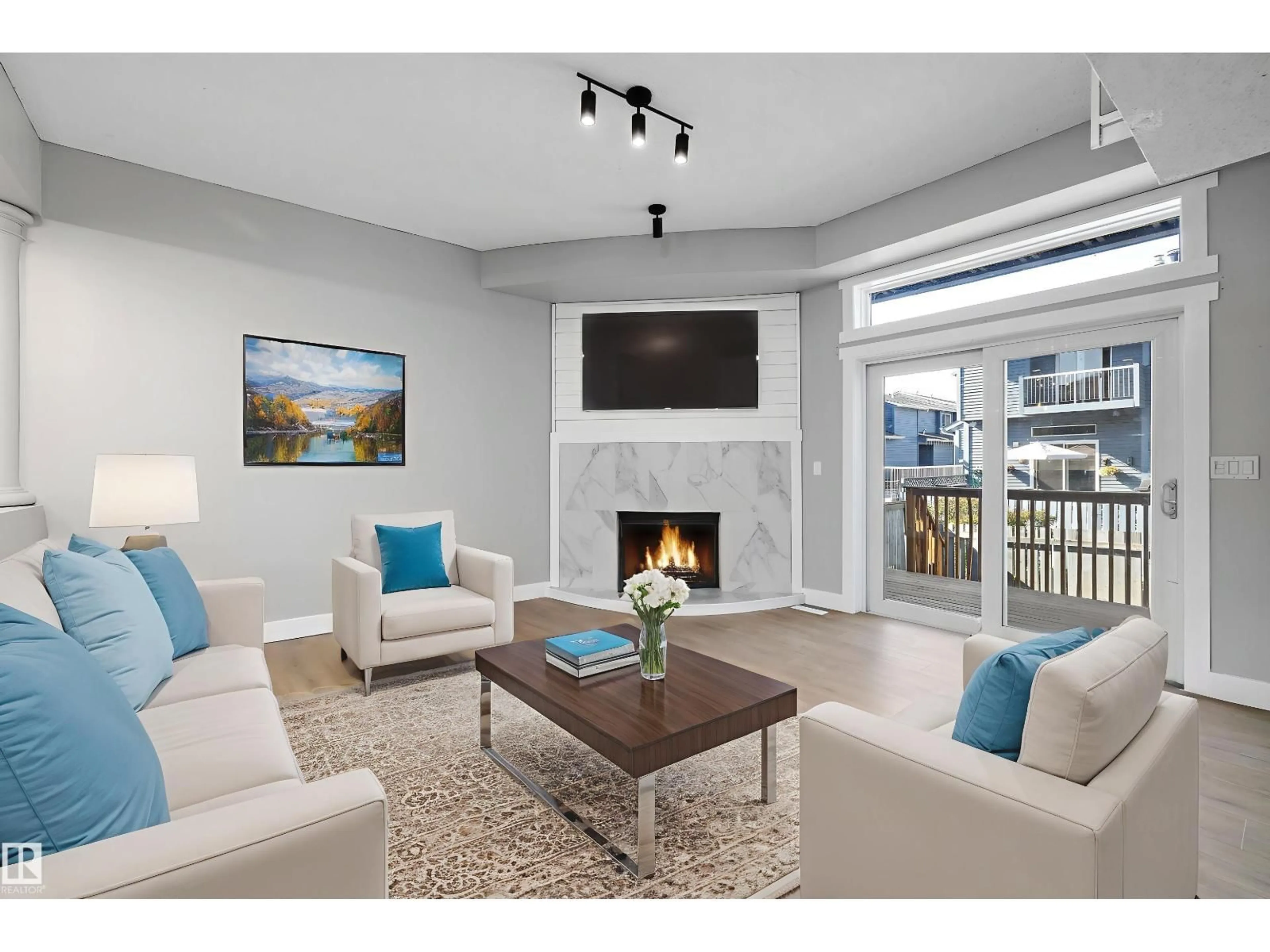 Living room with furniture, unknown for 1511 LAKESIDE GR, St. Albert Alberta T8N3T3