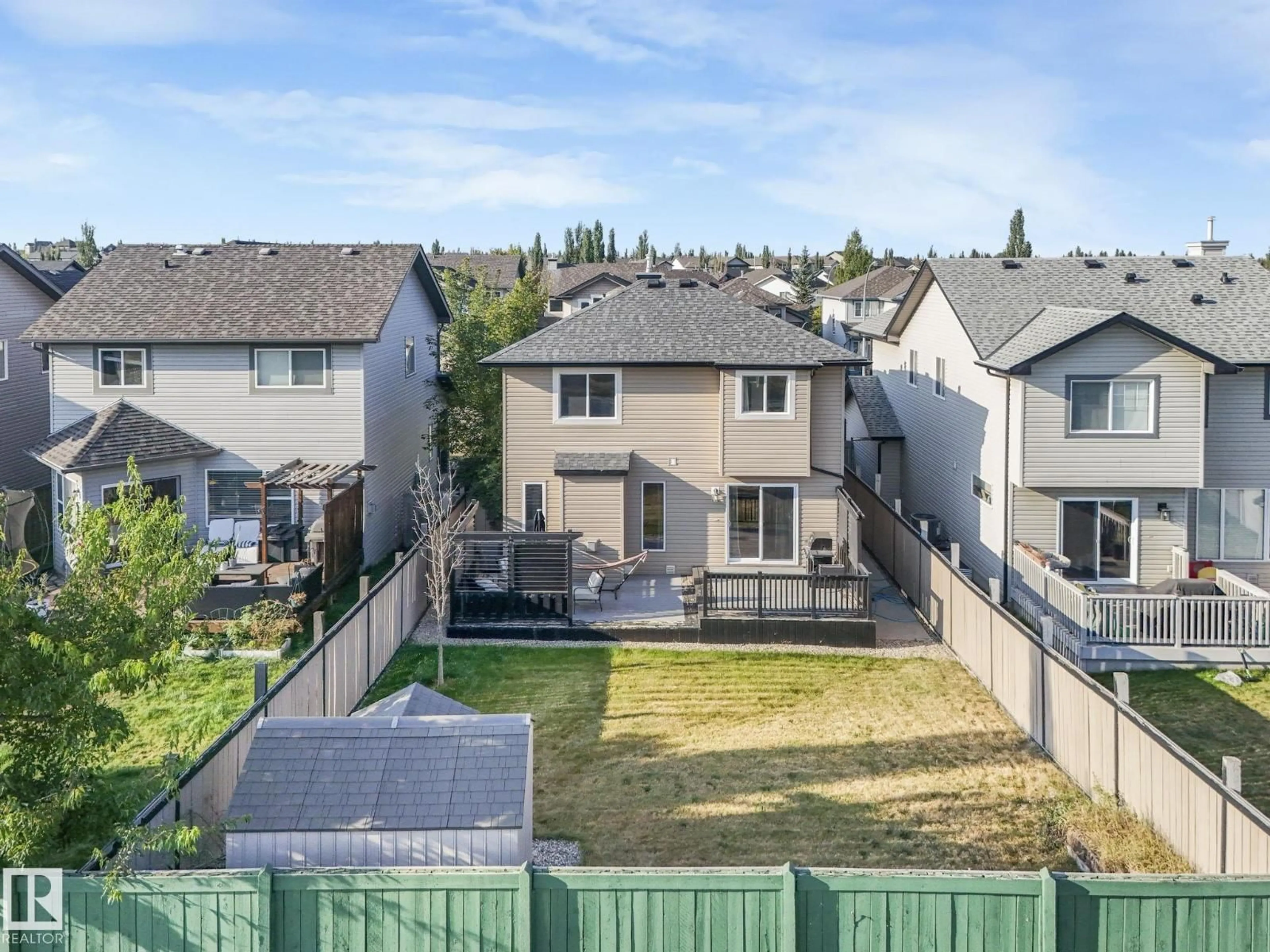A pic from outside/outdoor area/front of a property/back of a property/a pic from drone, mountain view for 337 COWAN CR, Sherwood Park Alberta T8H0E4