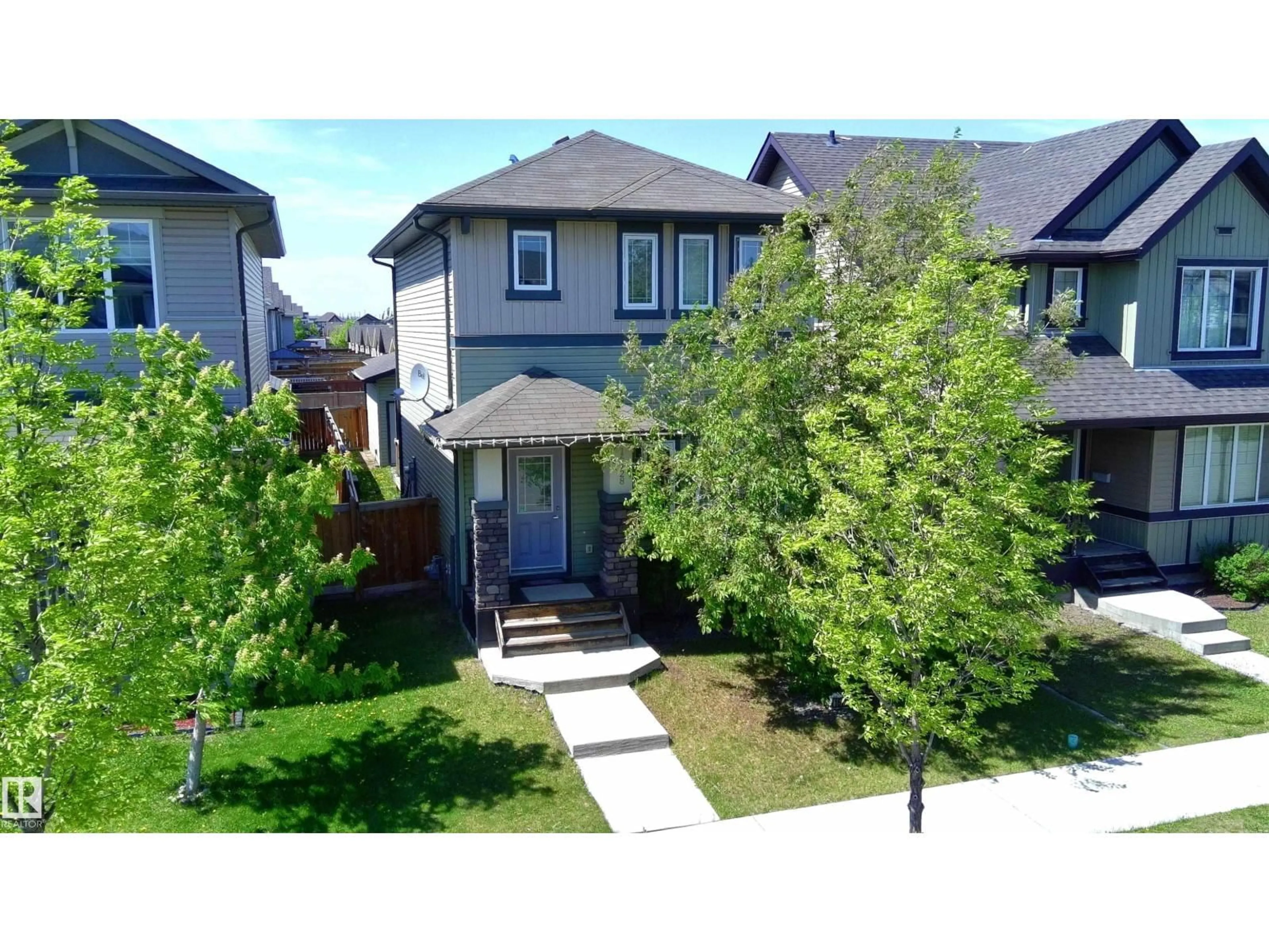 A pic from outside/outdoor area/front of a property/back of a property/a pic from drone, street for NW - 16728 120 ST, Edmonton Alberta T5X0G5