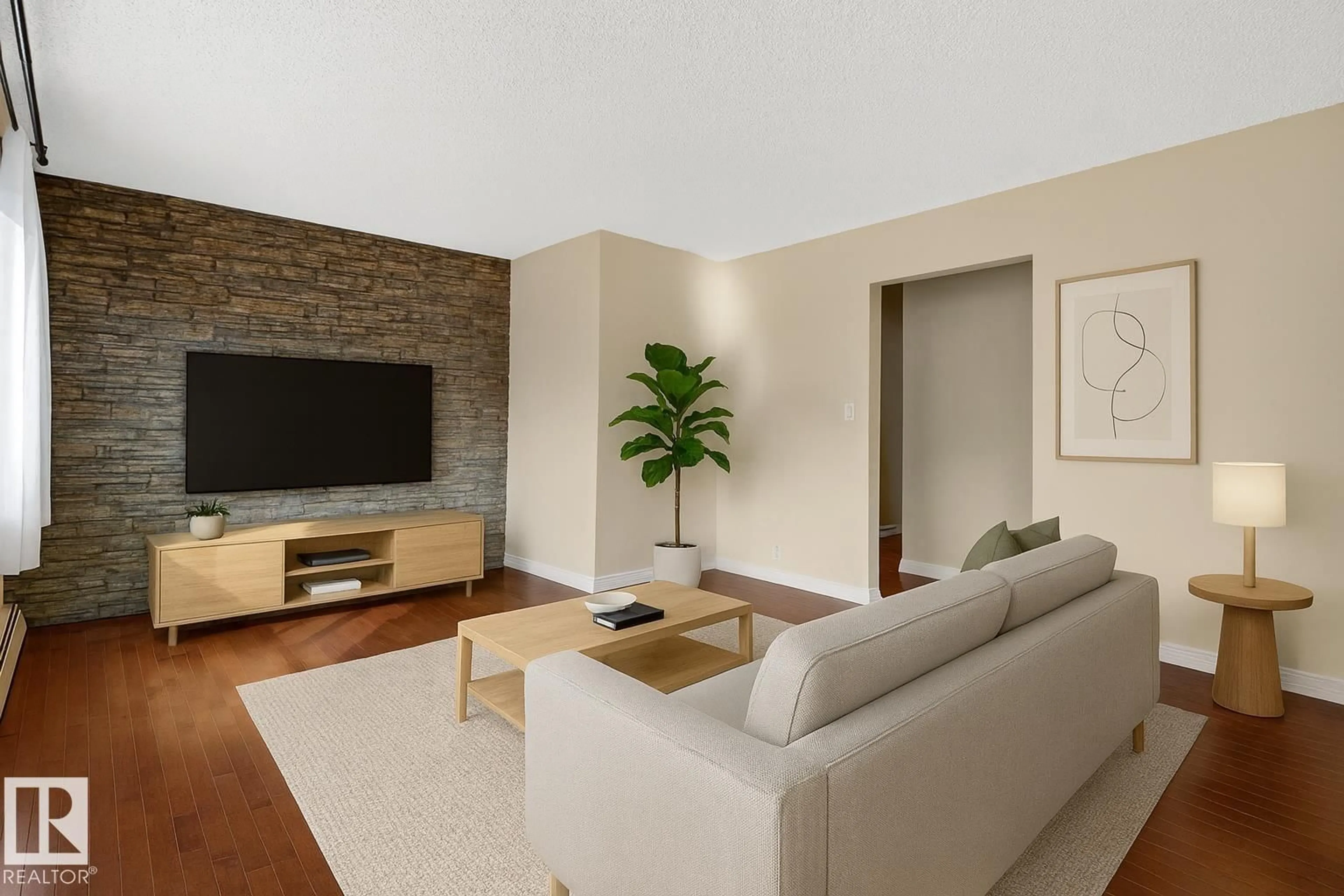 Living room with furniture, unknown for #203 - 9725 82 AV, Edmonton Alberta T6E1Y6