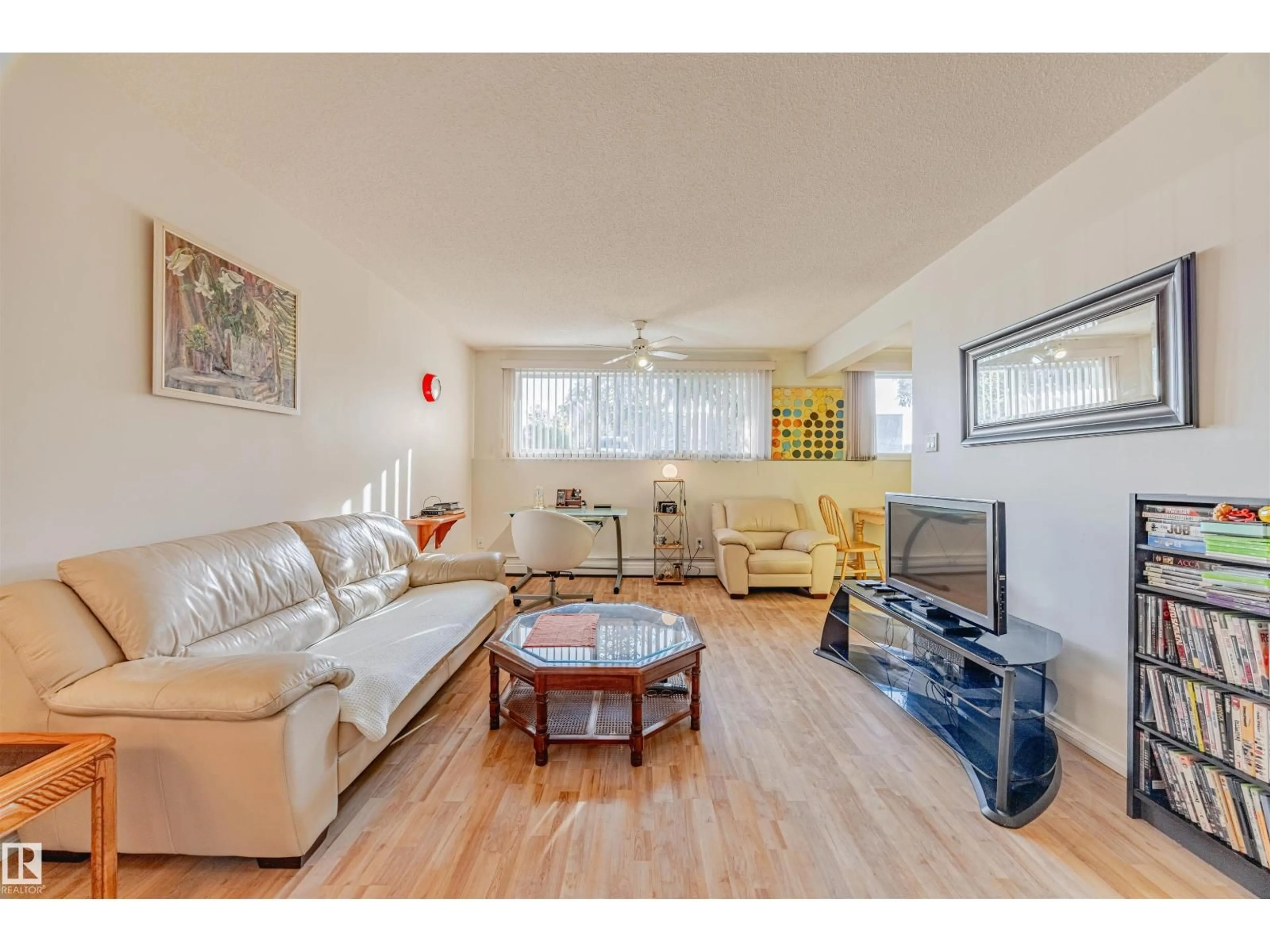 Living room with furniture, unknown for #104 - 11445 41 AV, Edmonton Alberta T6J0T9