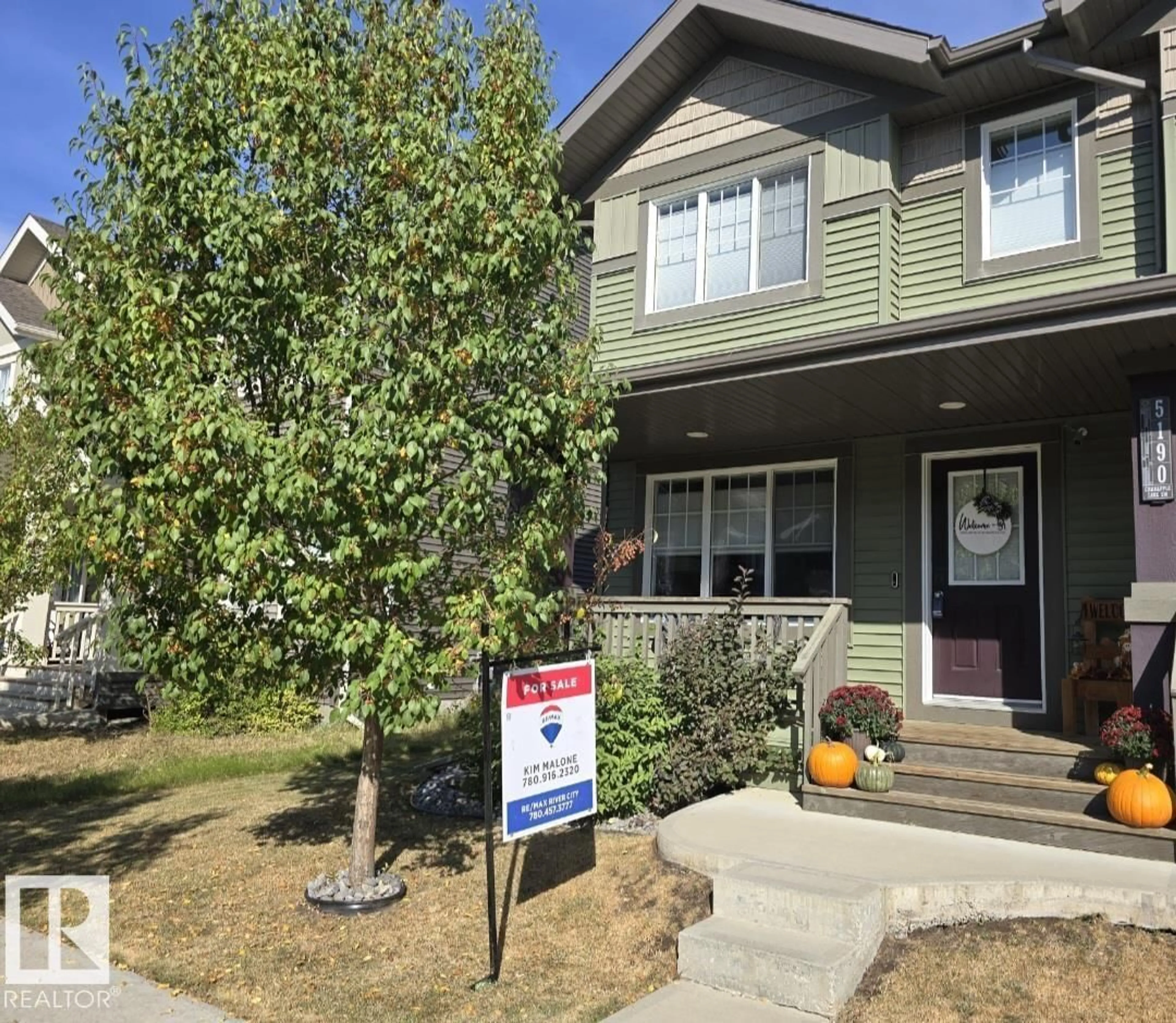 Home with vinyl exterior material, street for LI SW - 5190 CRABAPPLE LINK, Edmonton Alberta T6X1X1