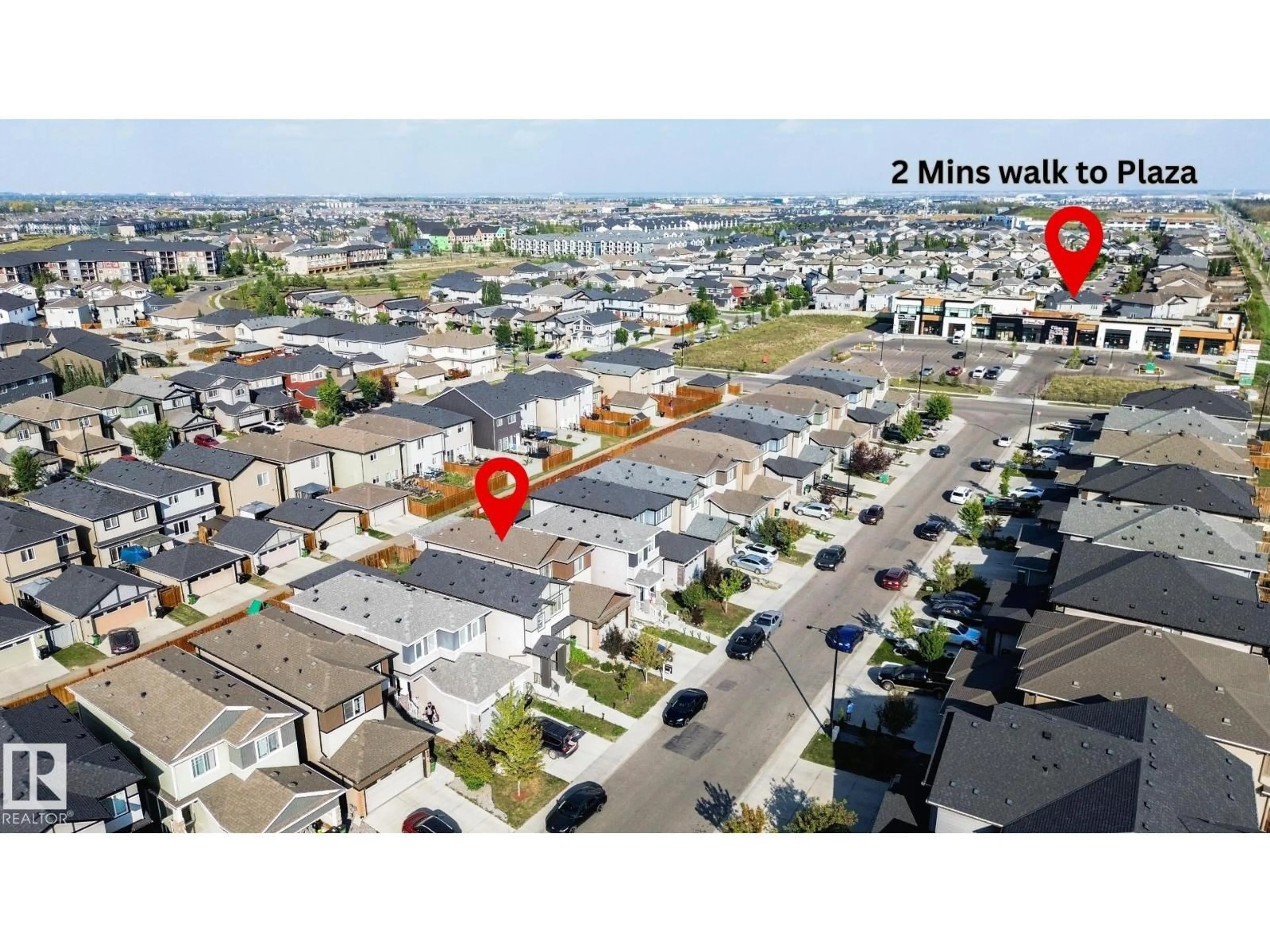 A pic from outside/outdoor area/front of a property/back of a property/a pic from drone, street for 7627 CREIGHTON PLACE, Edmonton Alberta T6W3Z5