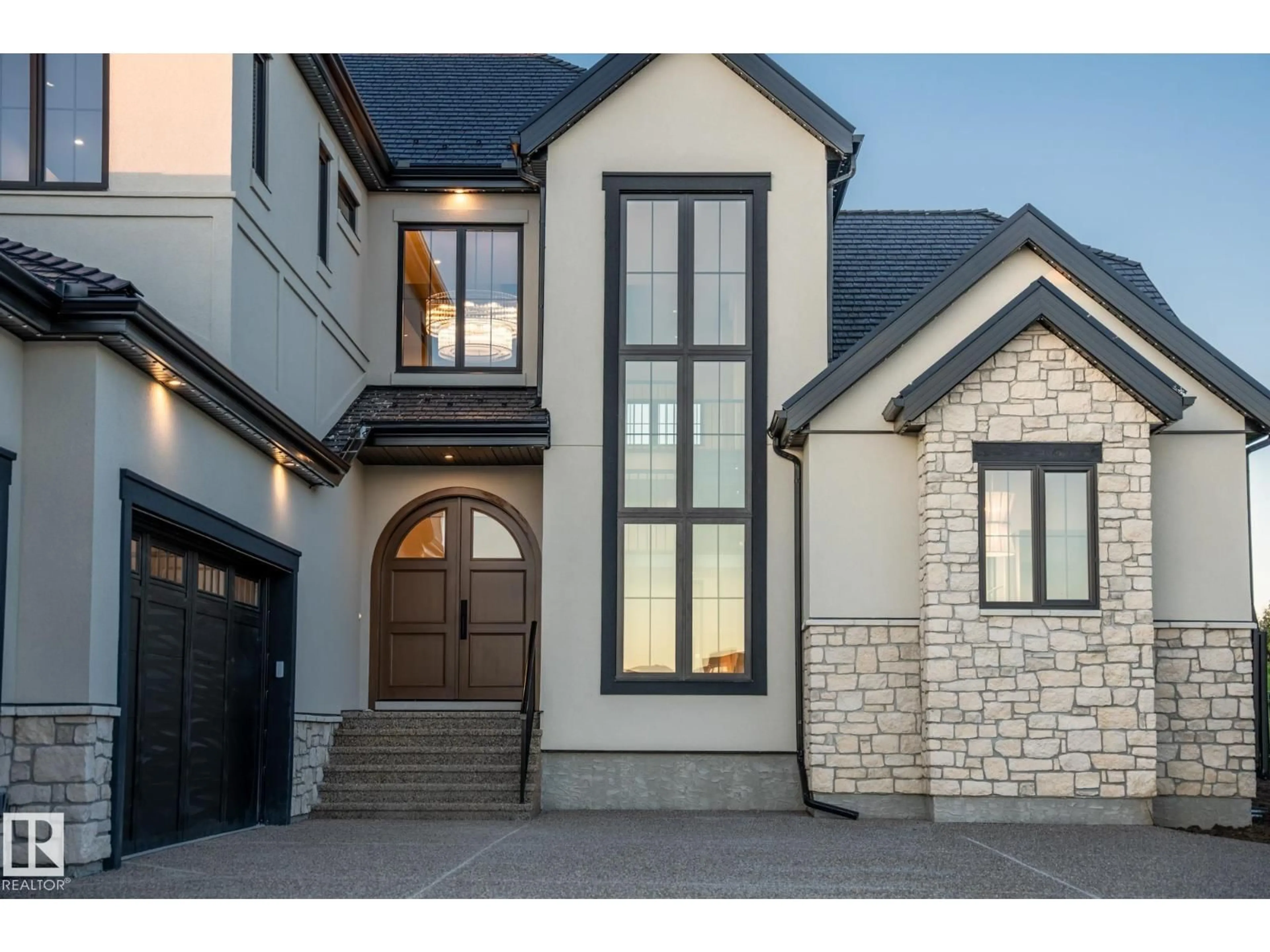 Home with brick exterior material, street for 17 - 25515 TWP RD 511 A, Rural Parkland County Alberta T7Y1A8