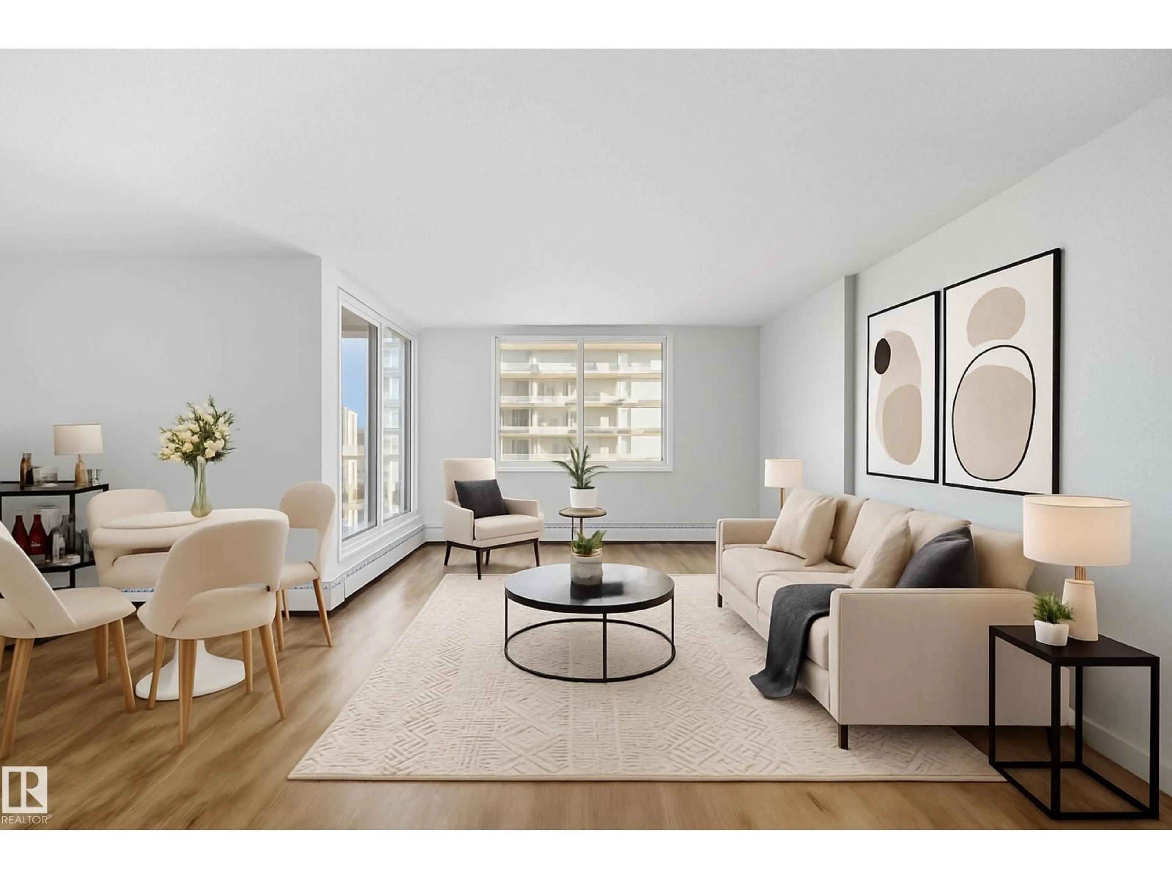Living room with furniture, unknown for #801 - 9916 113 ST, Edmonton Alberta T5K2N3
