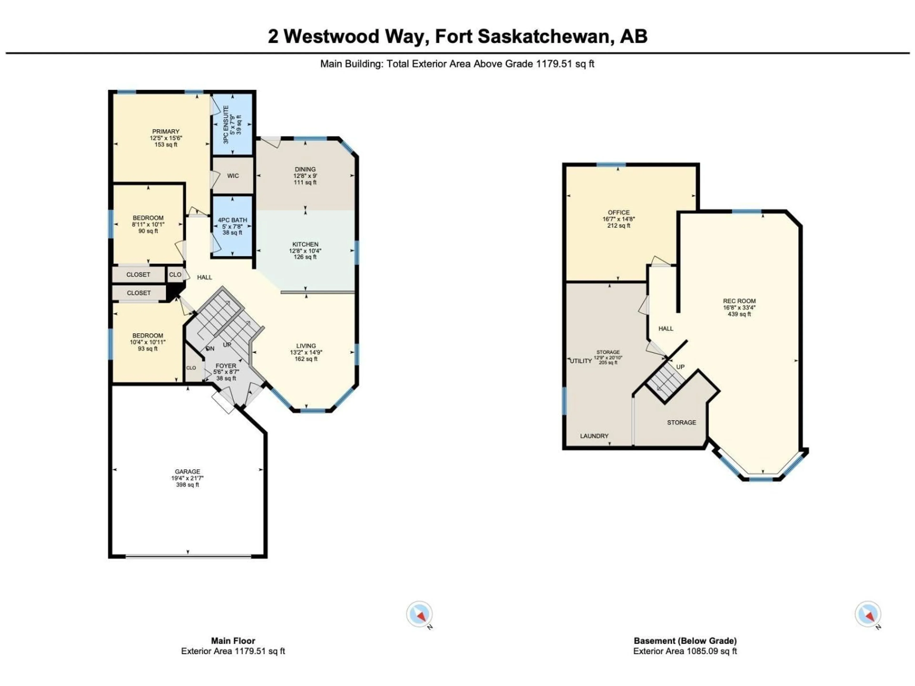 Floor plan for 2 WESTWOOD WY, Fort Saskatchewan Alberta T8L4G4