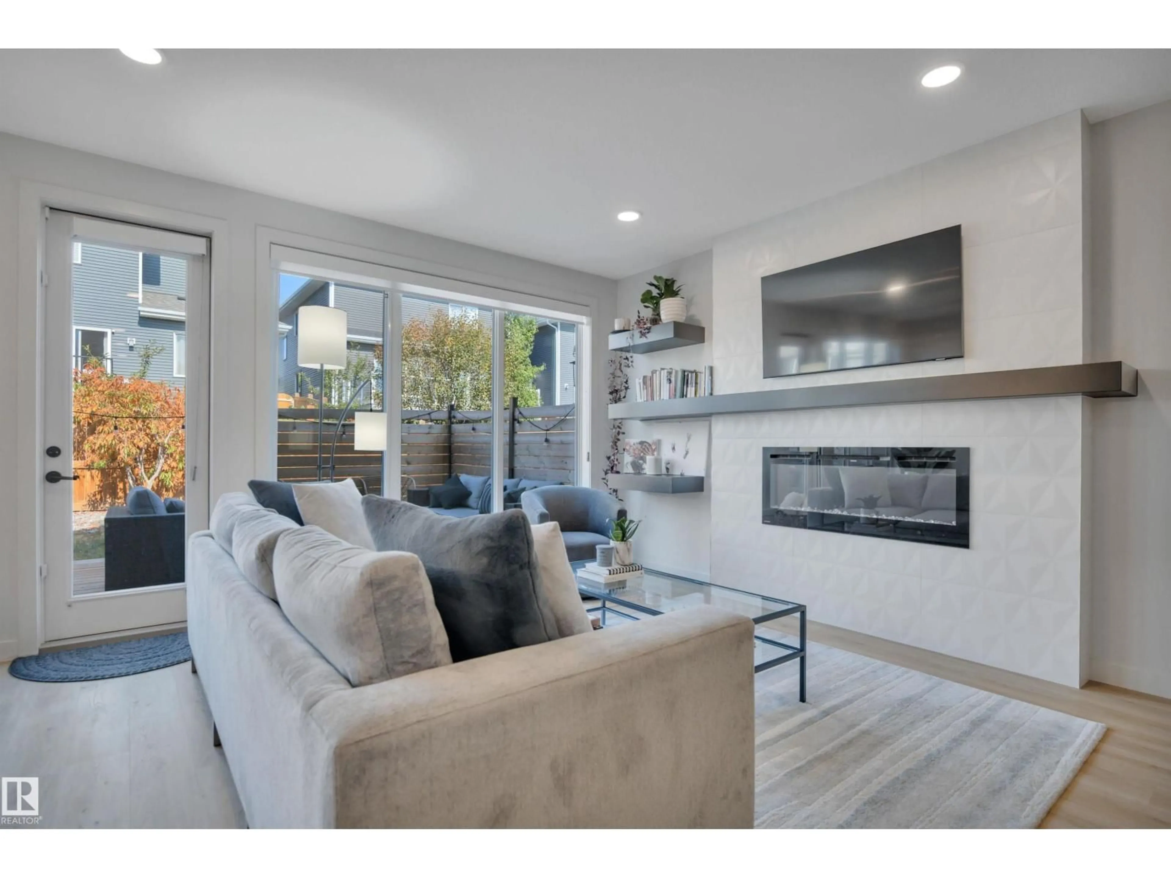 Living room with furniture, unknown for NW - 6458 ELSTON LO, Edmonton Alberta T6M0V9