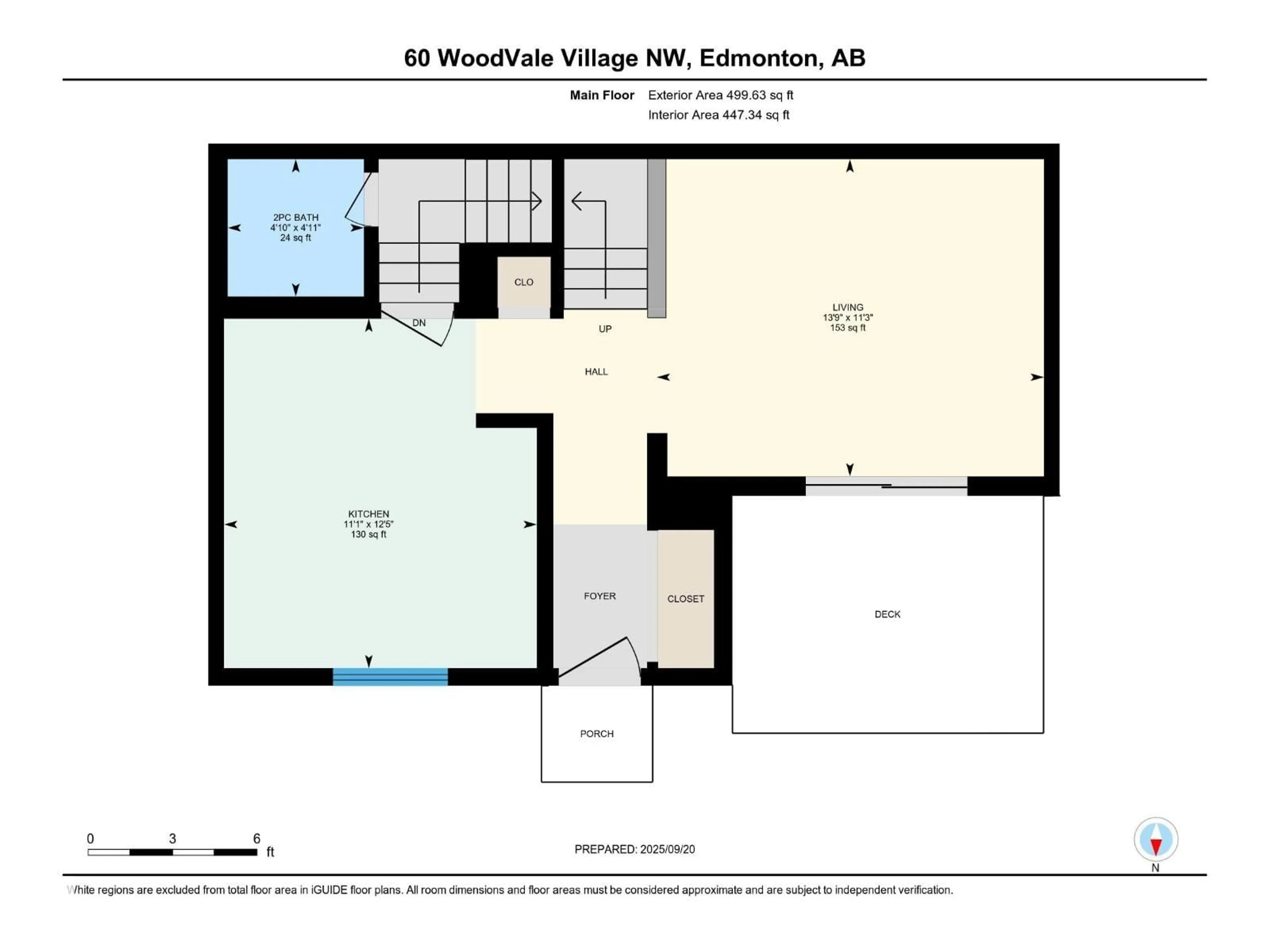 Floor plan for 60 WOODVALE VG, Edmonton Alberta T6L1W4