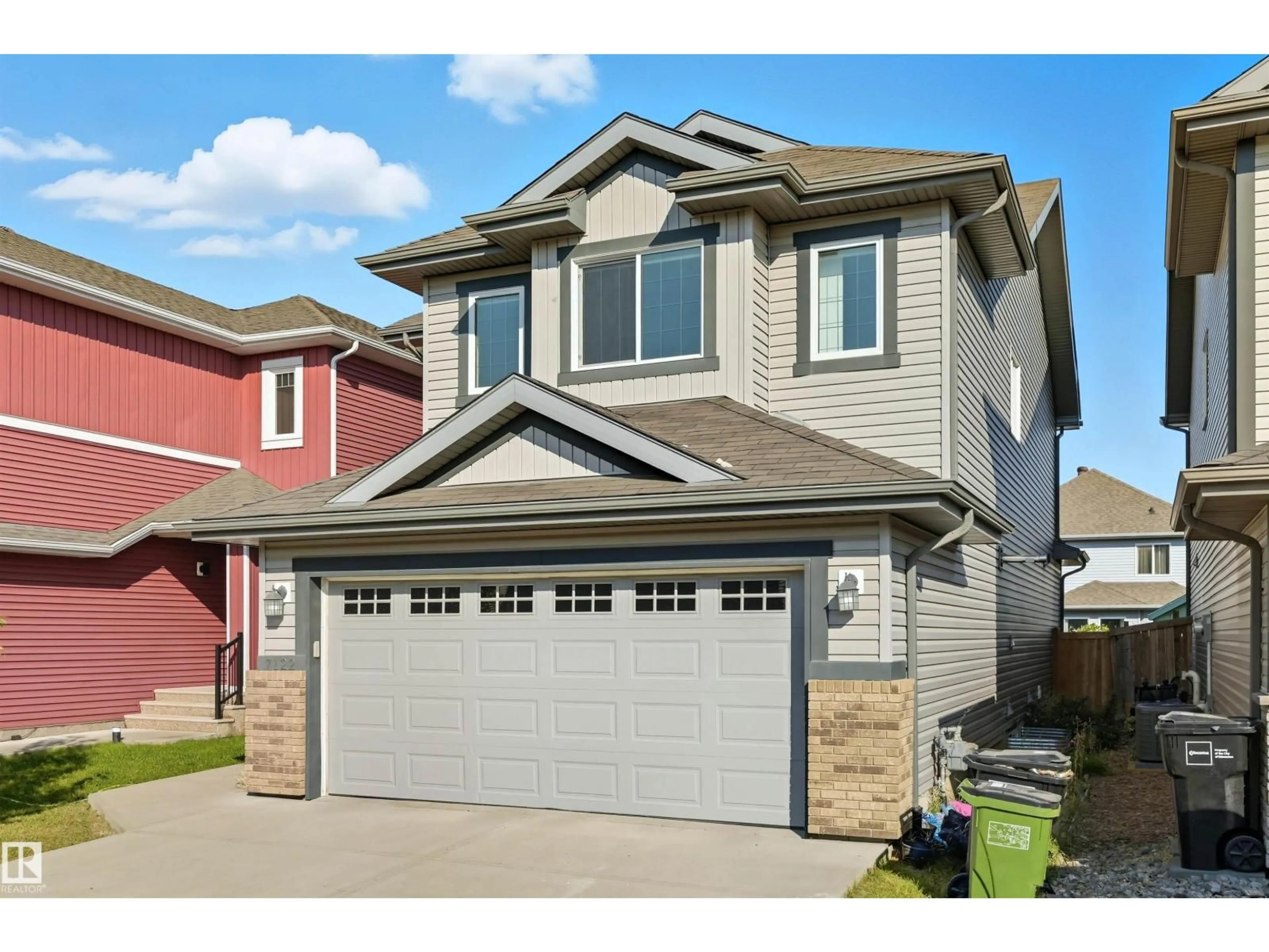 Home with vinyl exterior material, street for SW - 7122 ARMOUR LINK LI, Edmonton Alberta T6W2P1