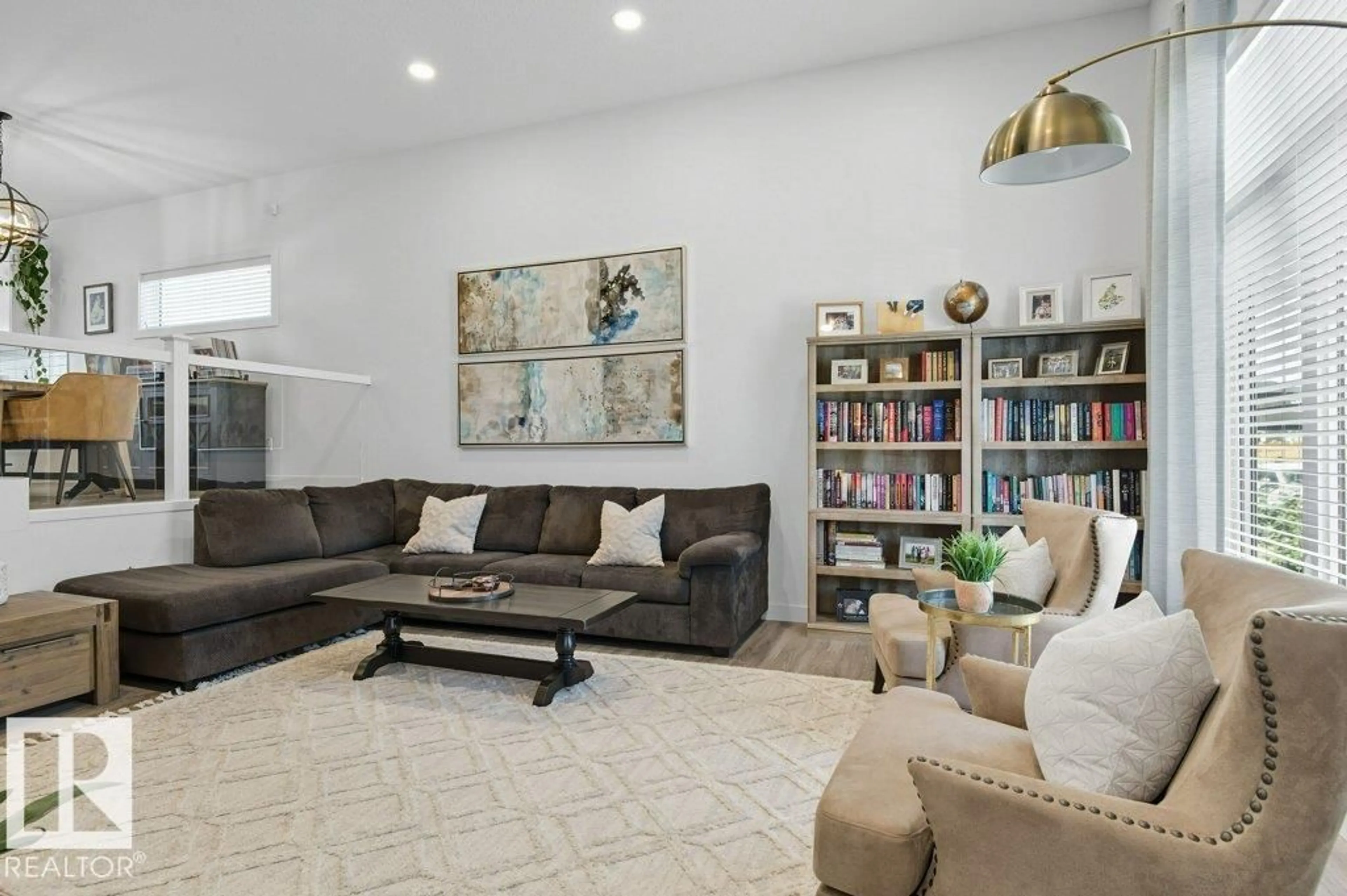 Living room with furniture, unknown for NW - 17712 58 ST, Edmonton Alberta T5Y3W8